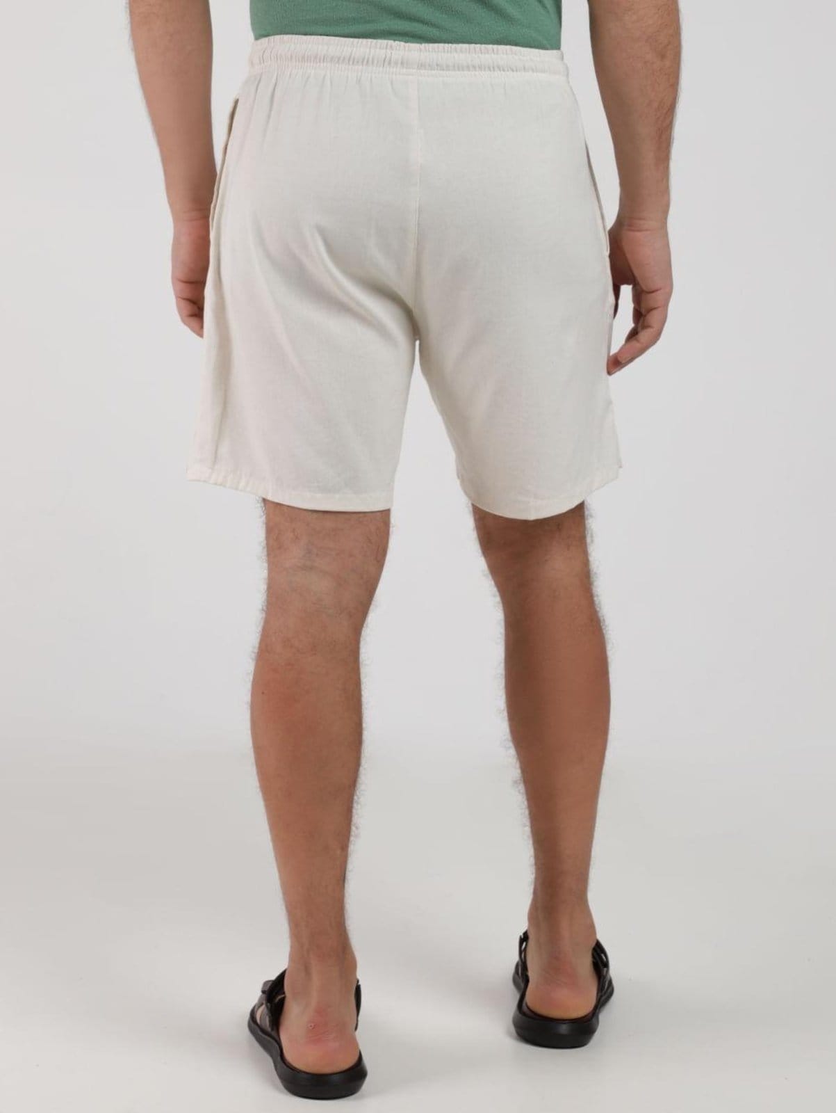 Vista 2 Bermuda Viscolinho Masculina AREIA DZero amarelo