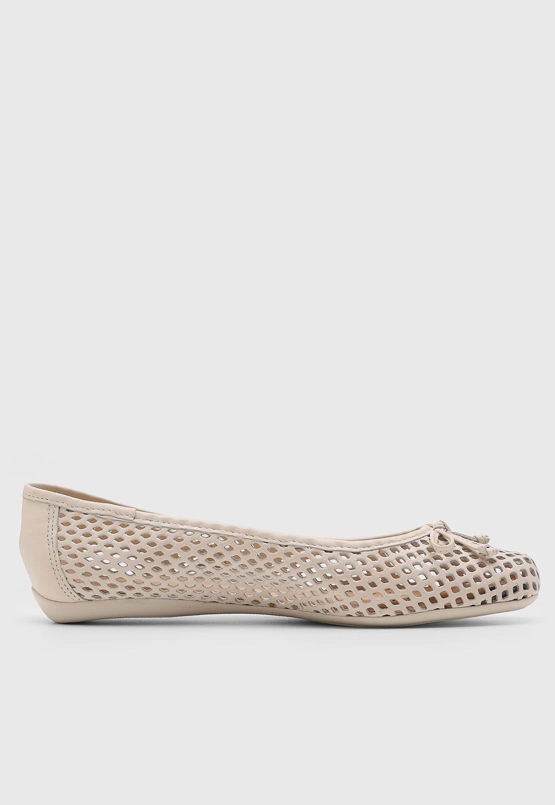 Vista 2 Sapatilha Feminina Bottero Recortes Vazados Laço Off-white Bottero off-white white