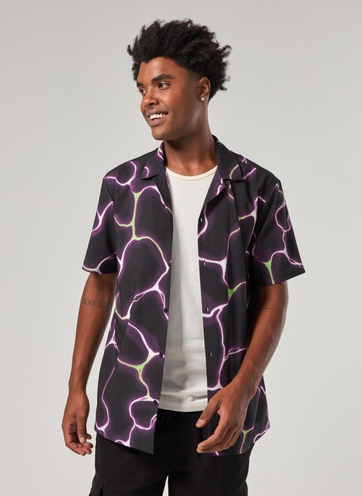 Camisa Box Estampa Cyber