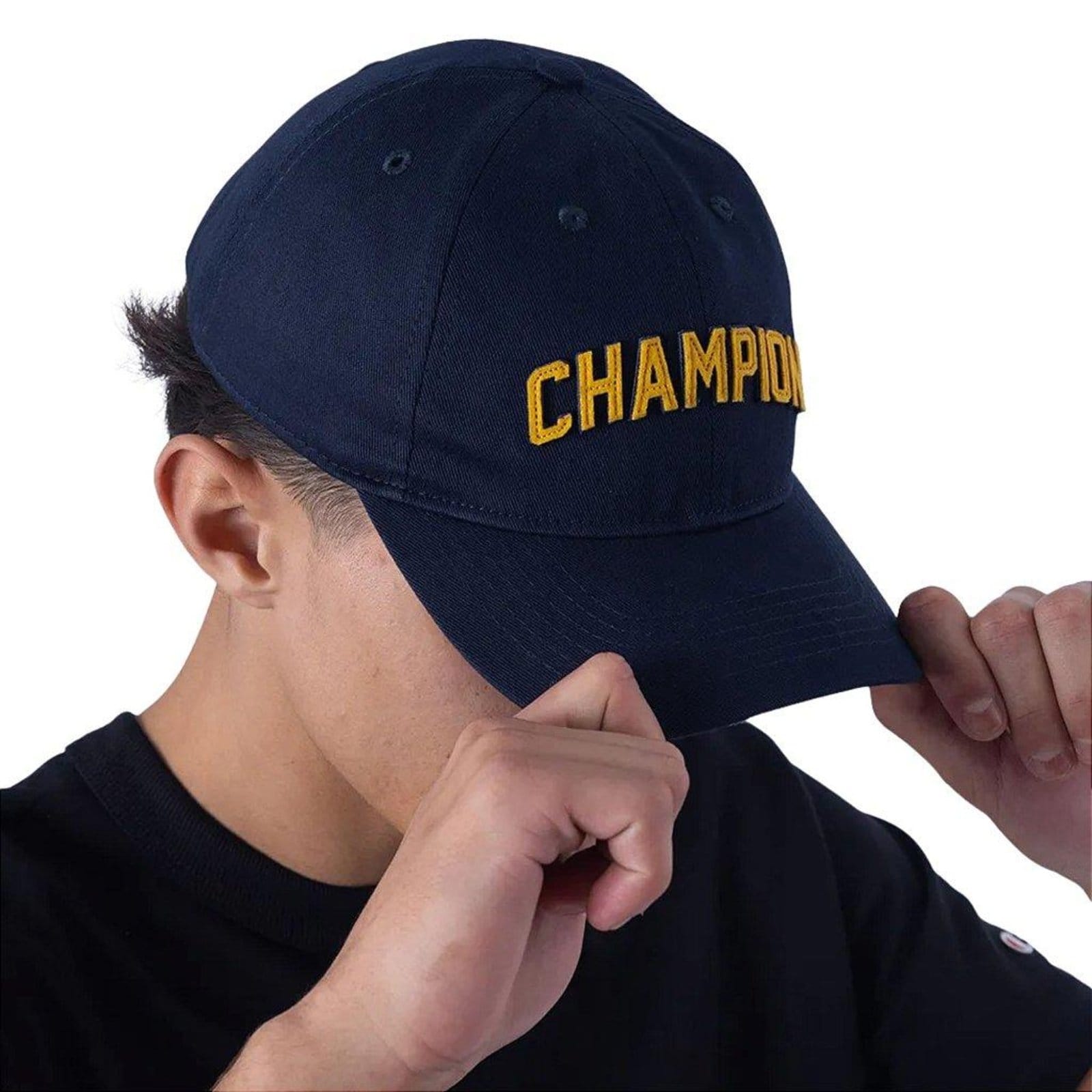 Vista 2 Boné Champion Masculino Dad Five Aba Curva College Marinho Champion azul marinho