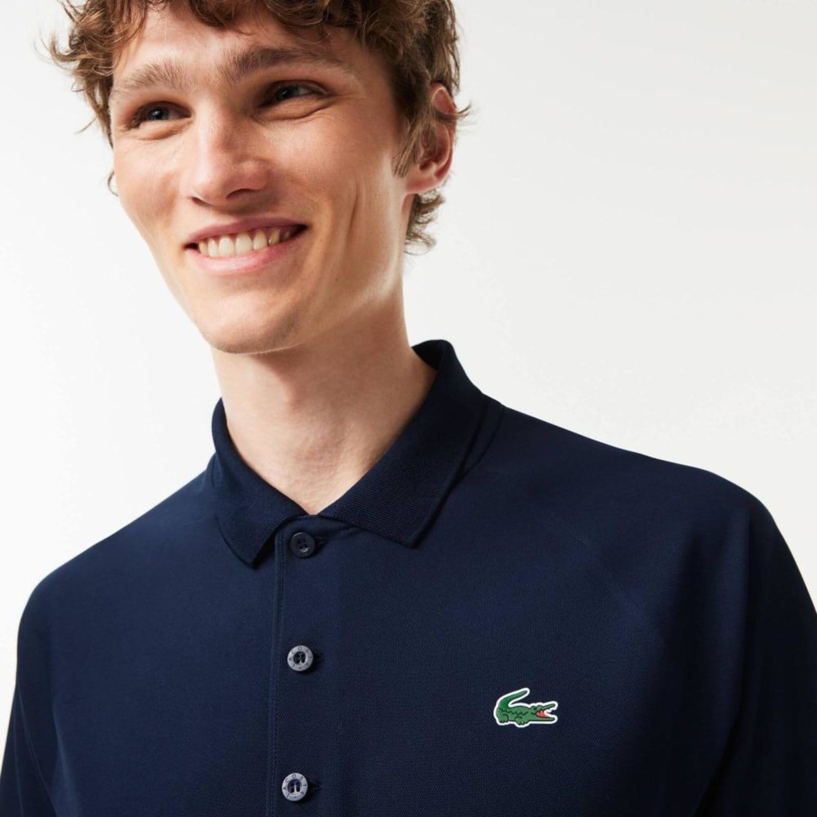 Vista 2 Lacoste Polo Masculina Sport Em Tecido Respirável Lacoste azul