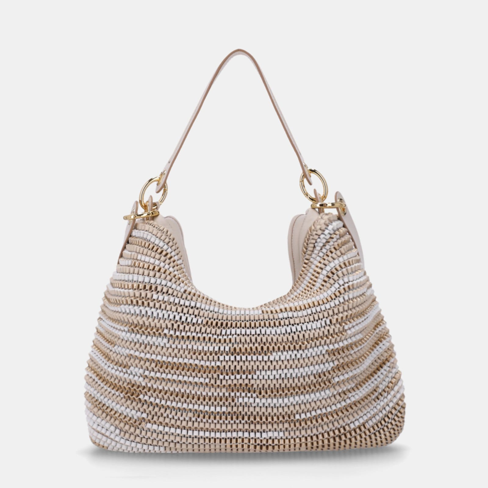 Vista 2 Bolsa Hobo Grande Tear Panna - 2000331 Luz Da Lua Off-white Luz Da Lua off-white white