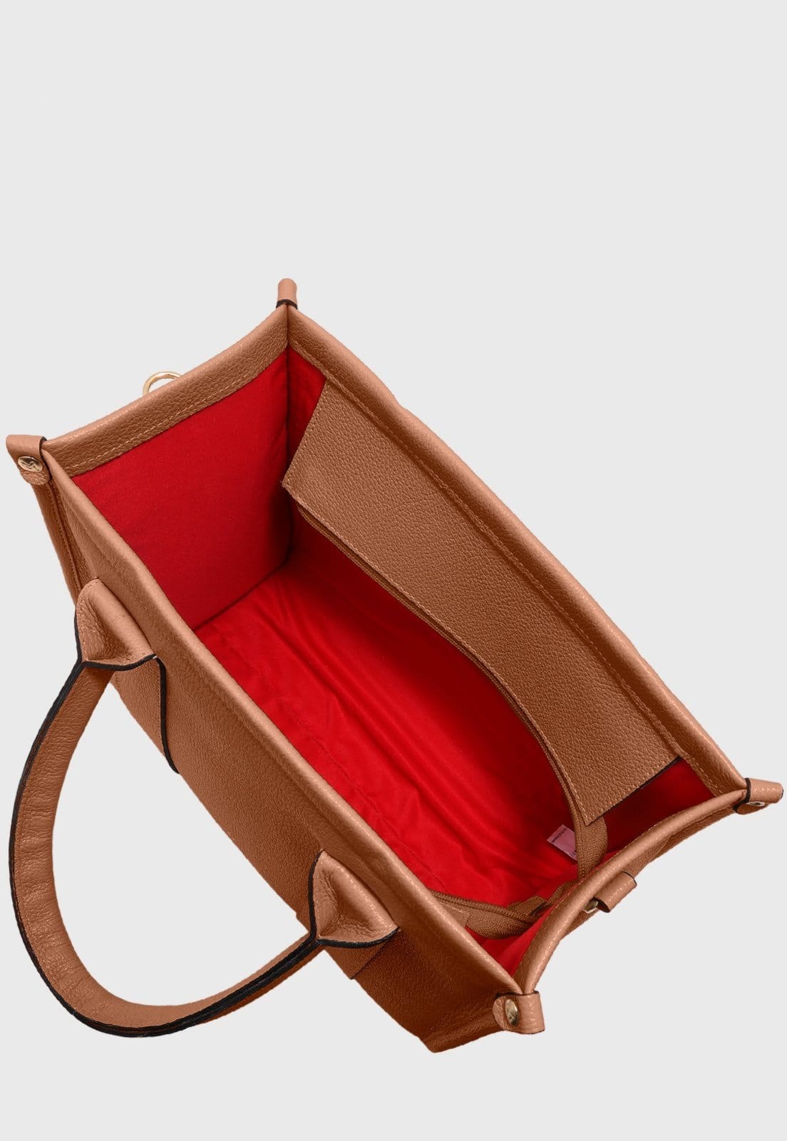 Vista 2 Bolsa Transversal Couro Mariart Acácia Camel Mariart caramelo