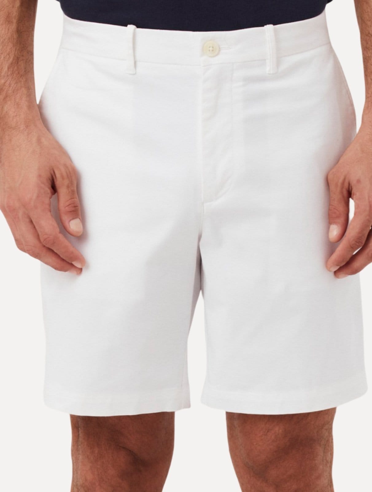 Bermuda Original Penguin Masculina Slim Sarja Chino Button Branca