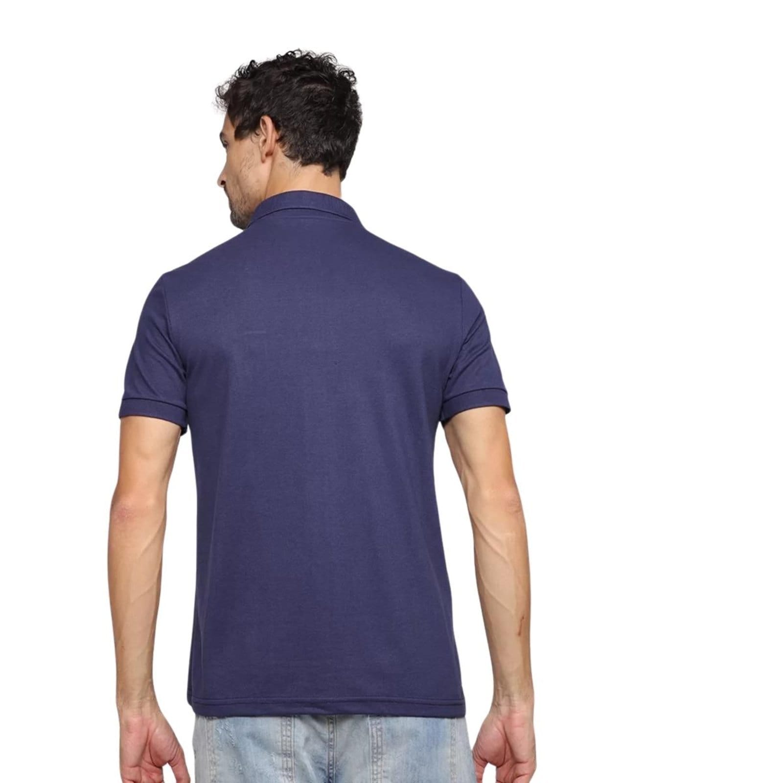 Vista 2 Camisa Polo FMF Masculina Básica Industrie Piquet no Estilo Tommy Bordado Itália Marinho FMF azul marinho