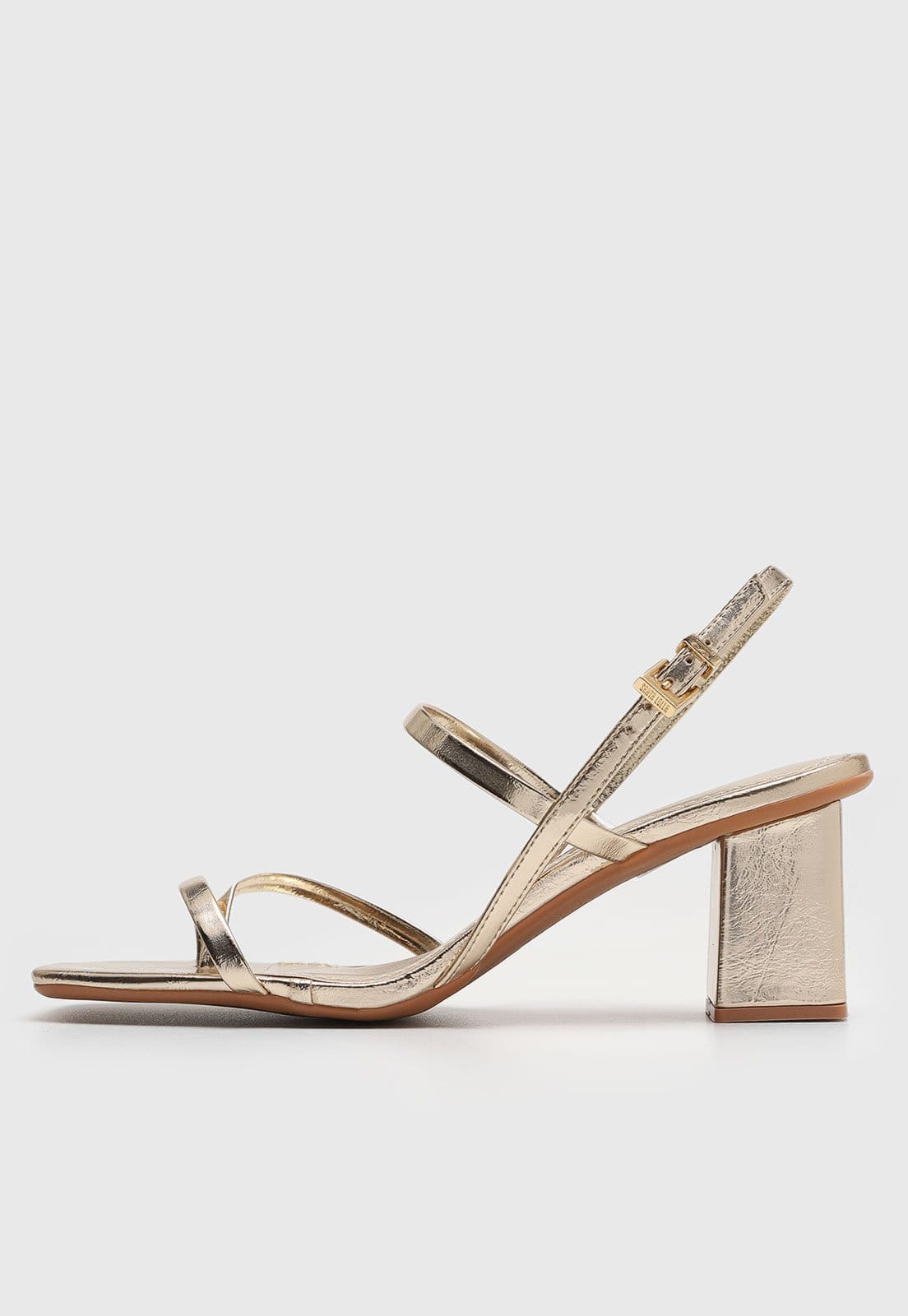 Sandália Santa Lolla Metalizada Dourada