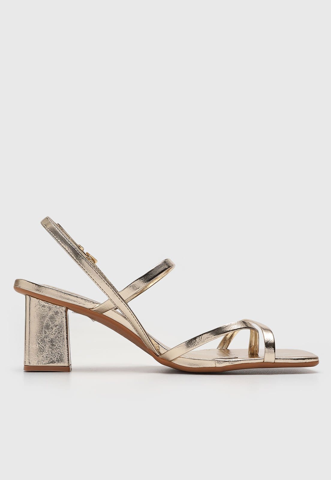 Vista 2 Sandália Santa Lolla Metalizada Dourada Santa Lolla dourado