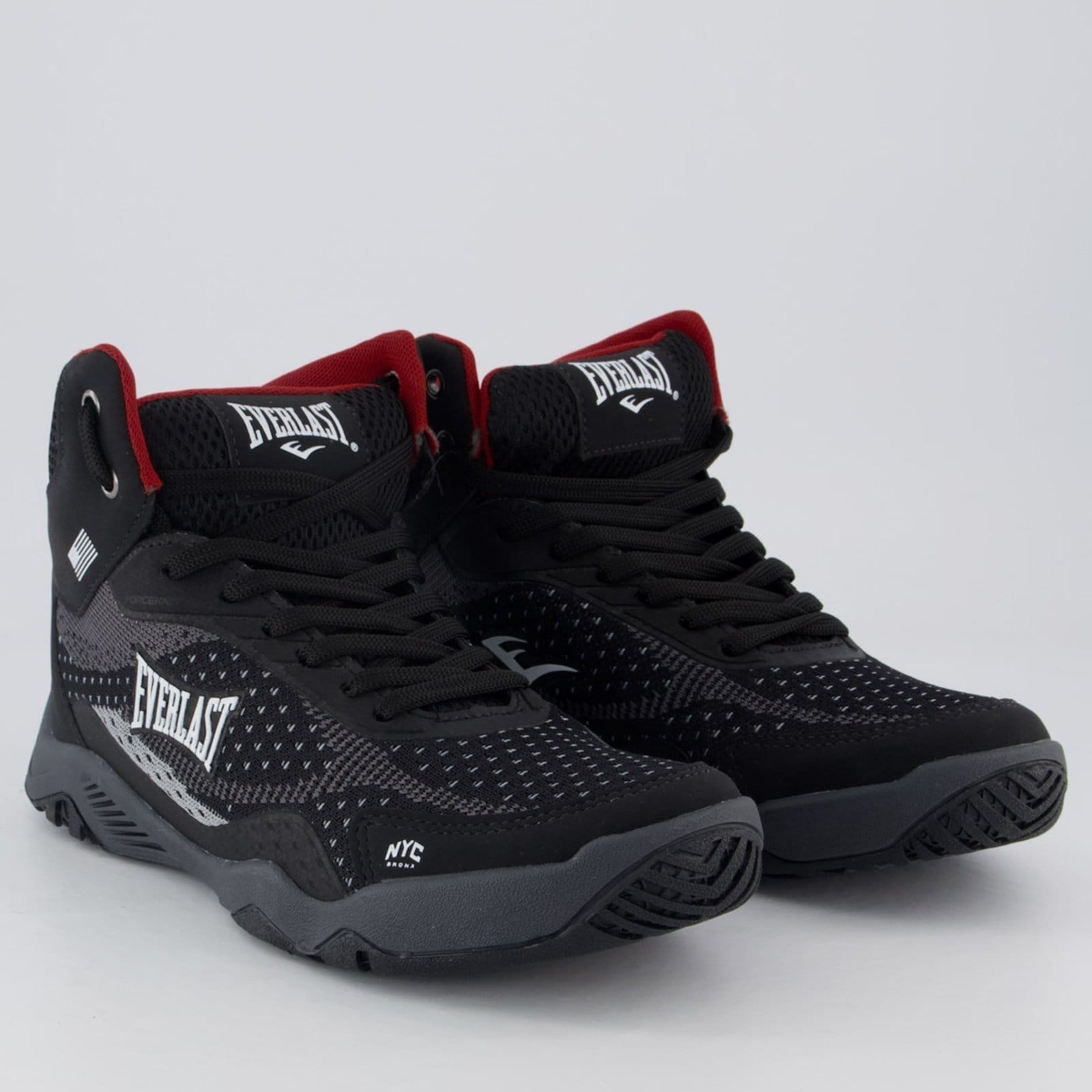 Vista 2 Tênis Everlast Forceknit Pro e Branco Everlast preto