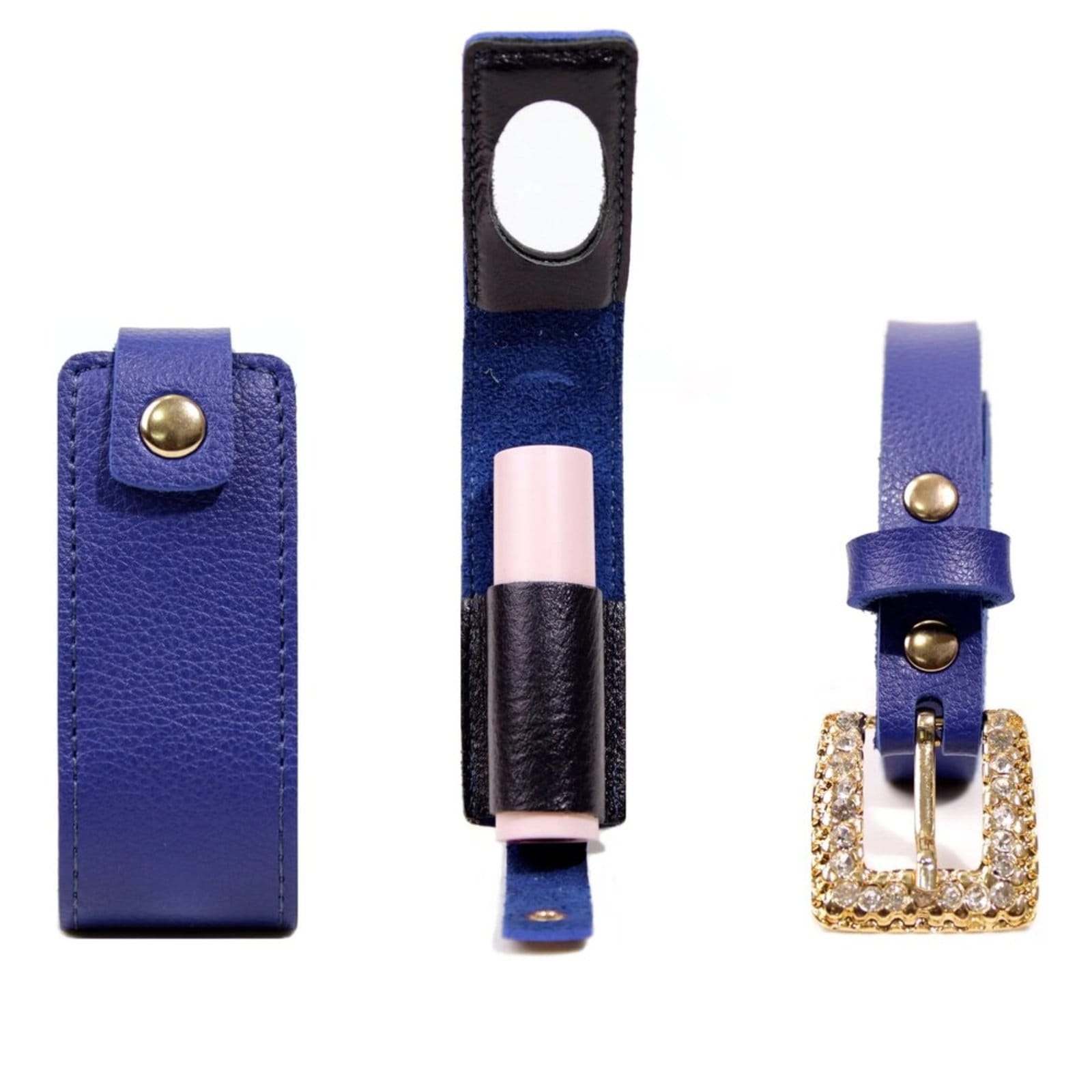 Vista principal Kit 2 Peças Porta Batom + Cinto Artlux K001 Artlux azul