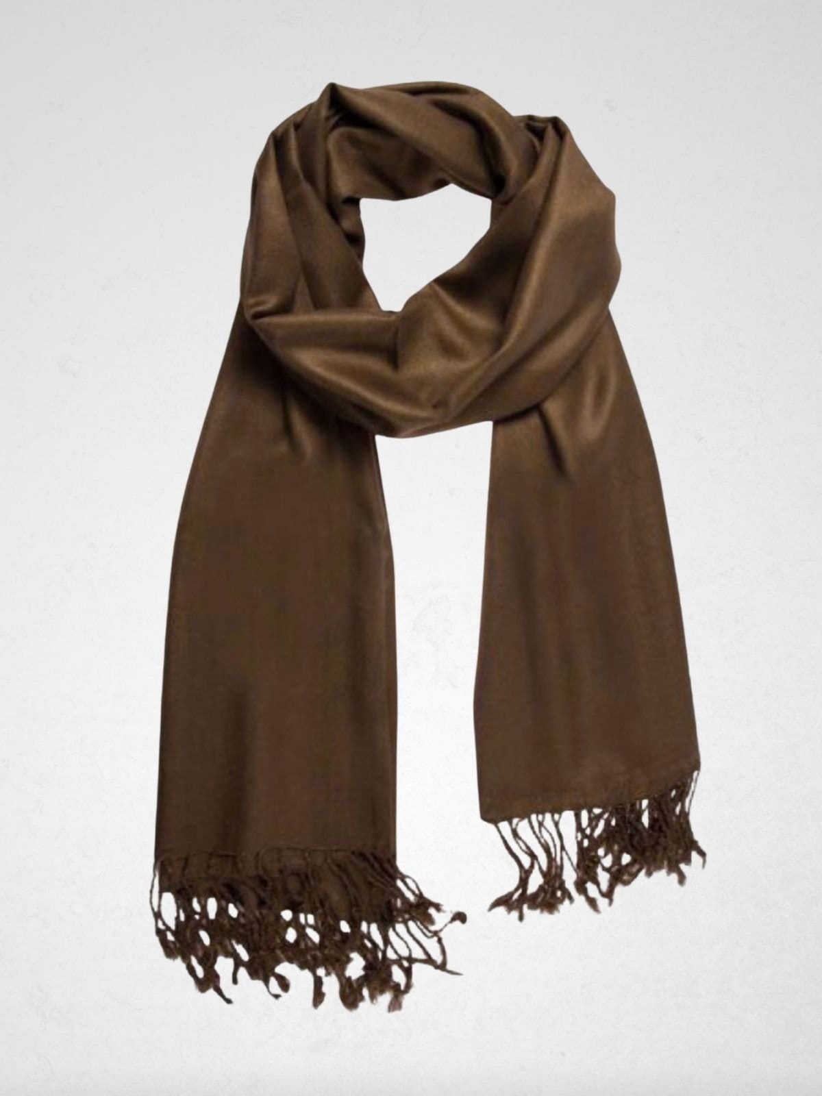 Pashmina Via Lessa Santiago Liso em Viscose Escuro - 2