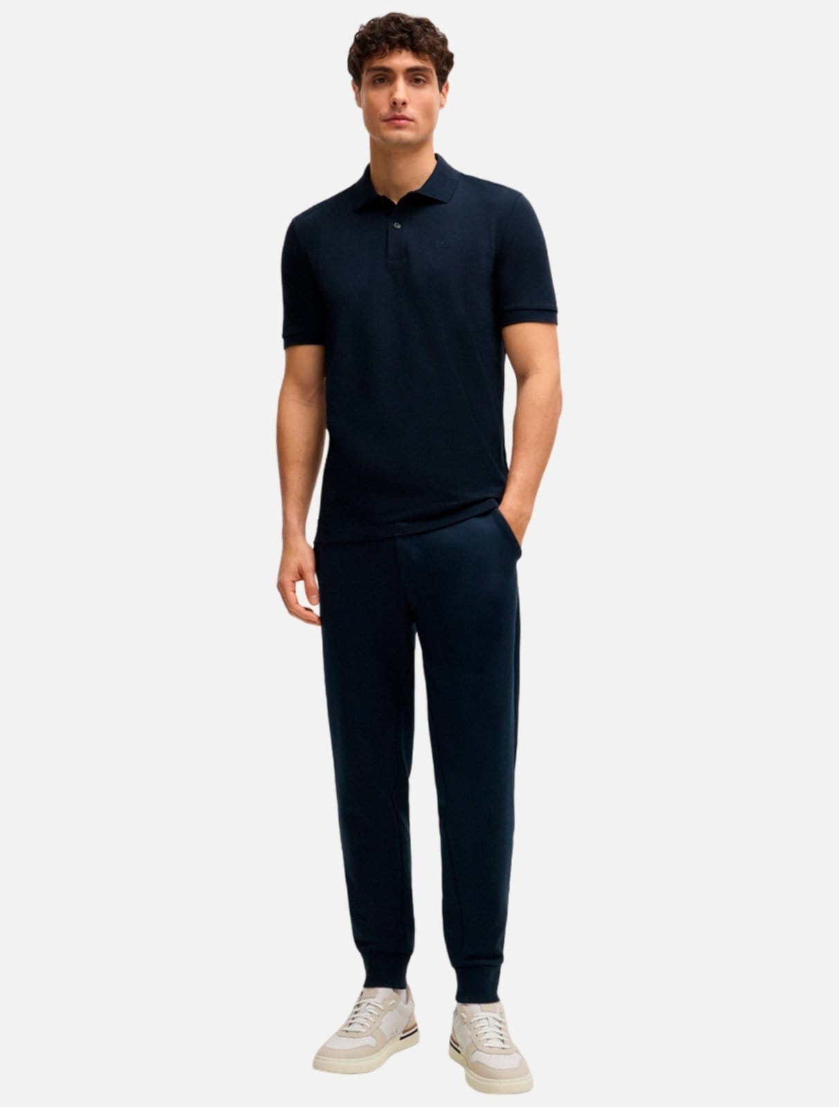 Vista 2 Polo Hugo Boss Masculina Regular Pallas Hugo Boss azul marinho