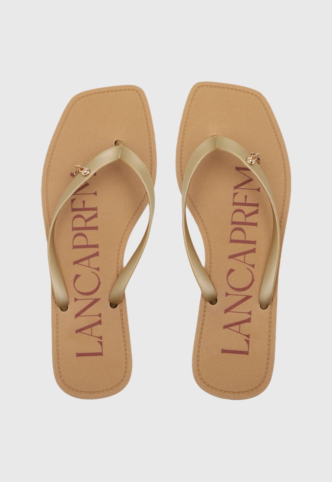 Chinelo Dedo Feminino Lança Perfume Metalizado