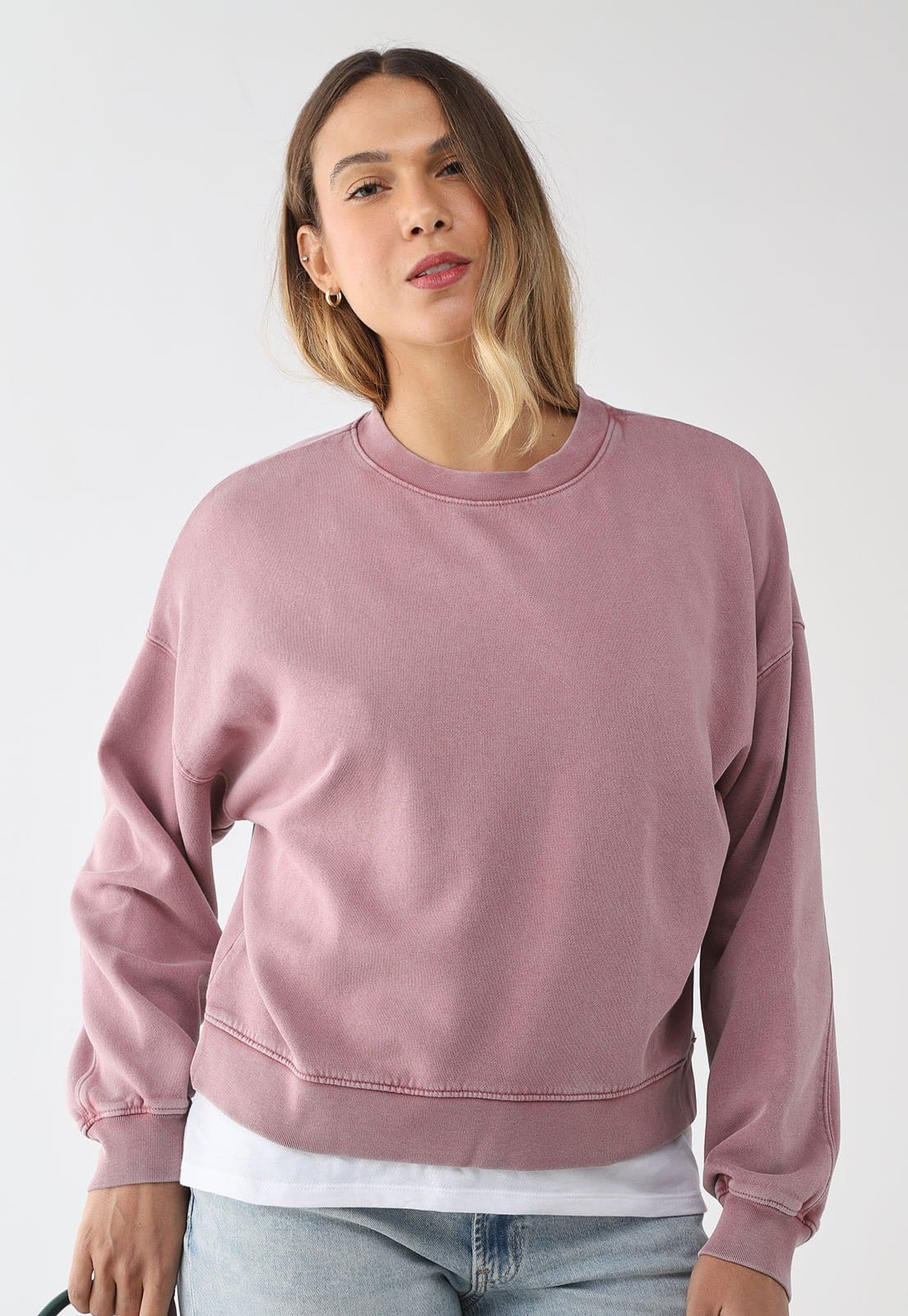 Blusa de Moletom Feminina GAP Gola Redonda