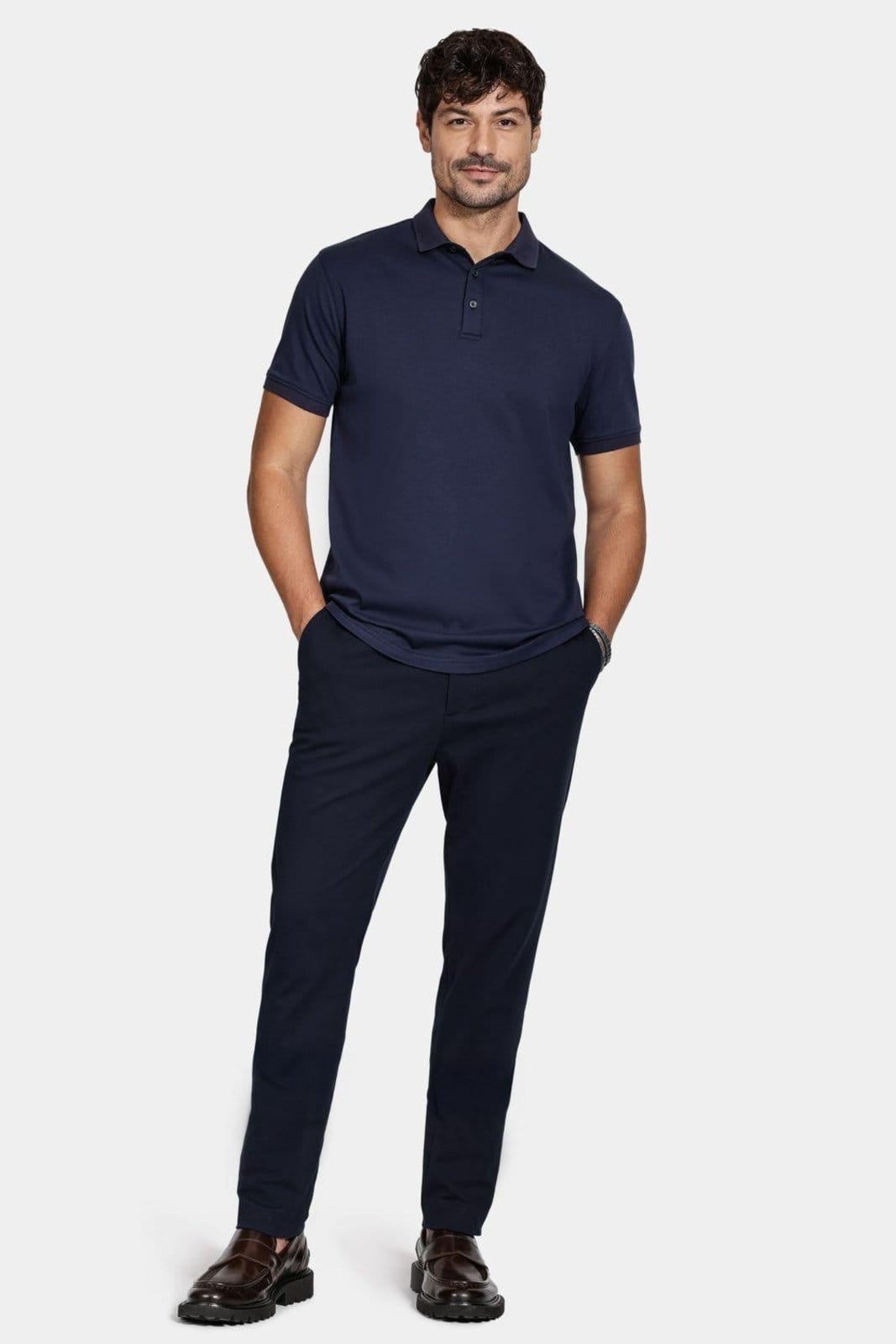 Polo Aramis Algodão Marinho