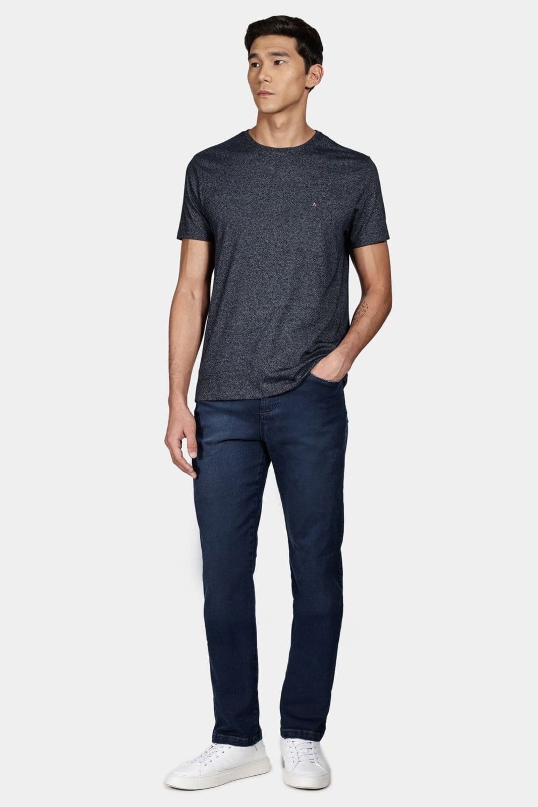 Vista 2 Calça Aramis Jeans Regular Azul Escuro Aramis incolor azul