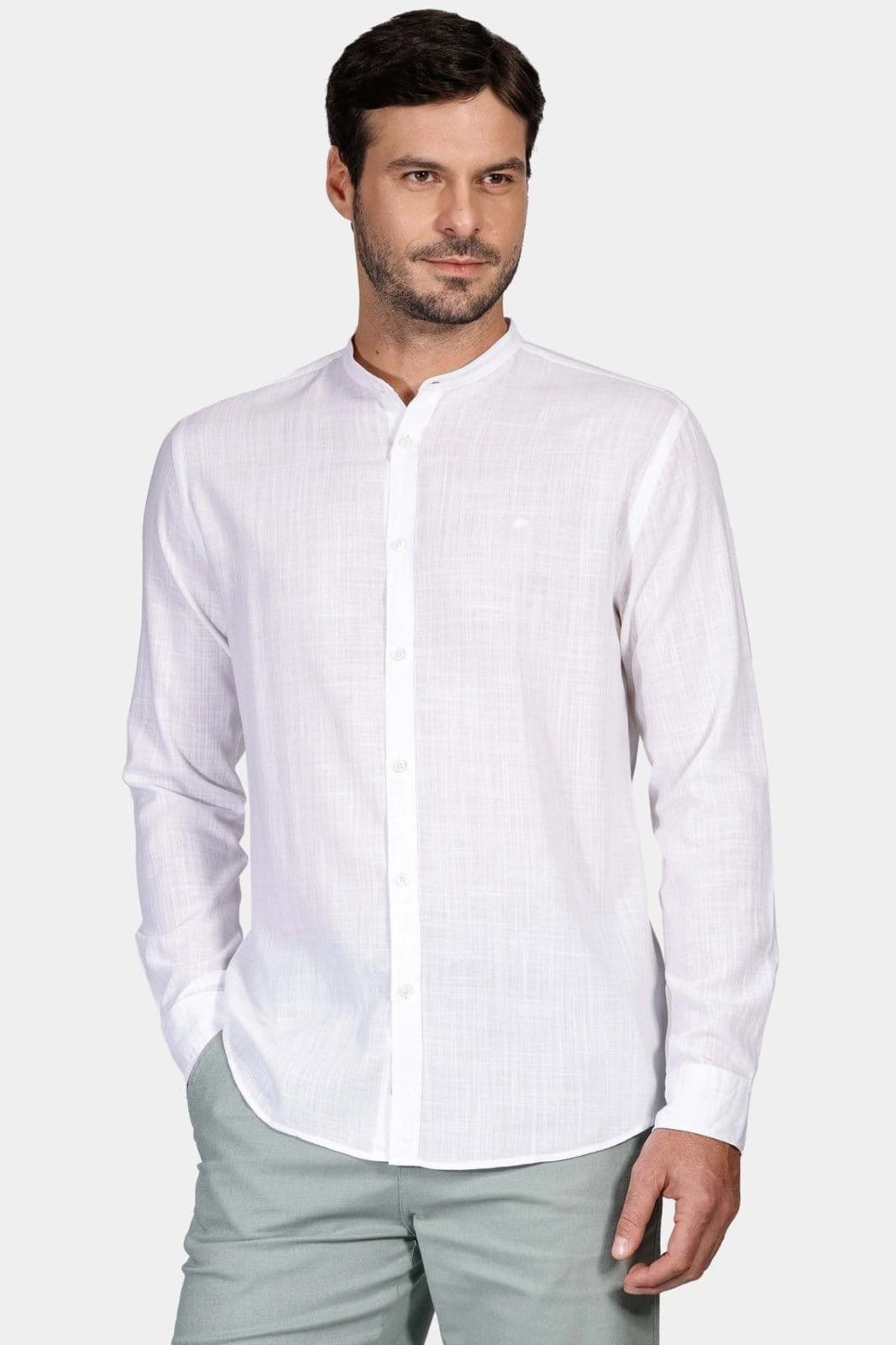 Camisa Aramis Slim Slub Gola Padre Out