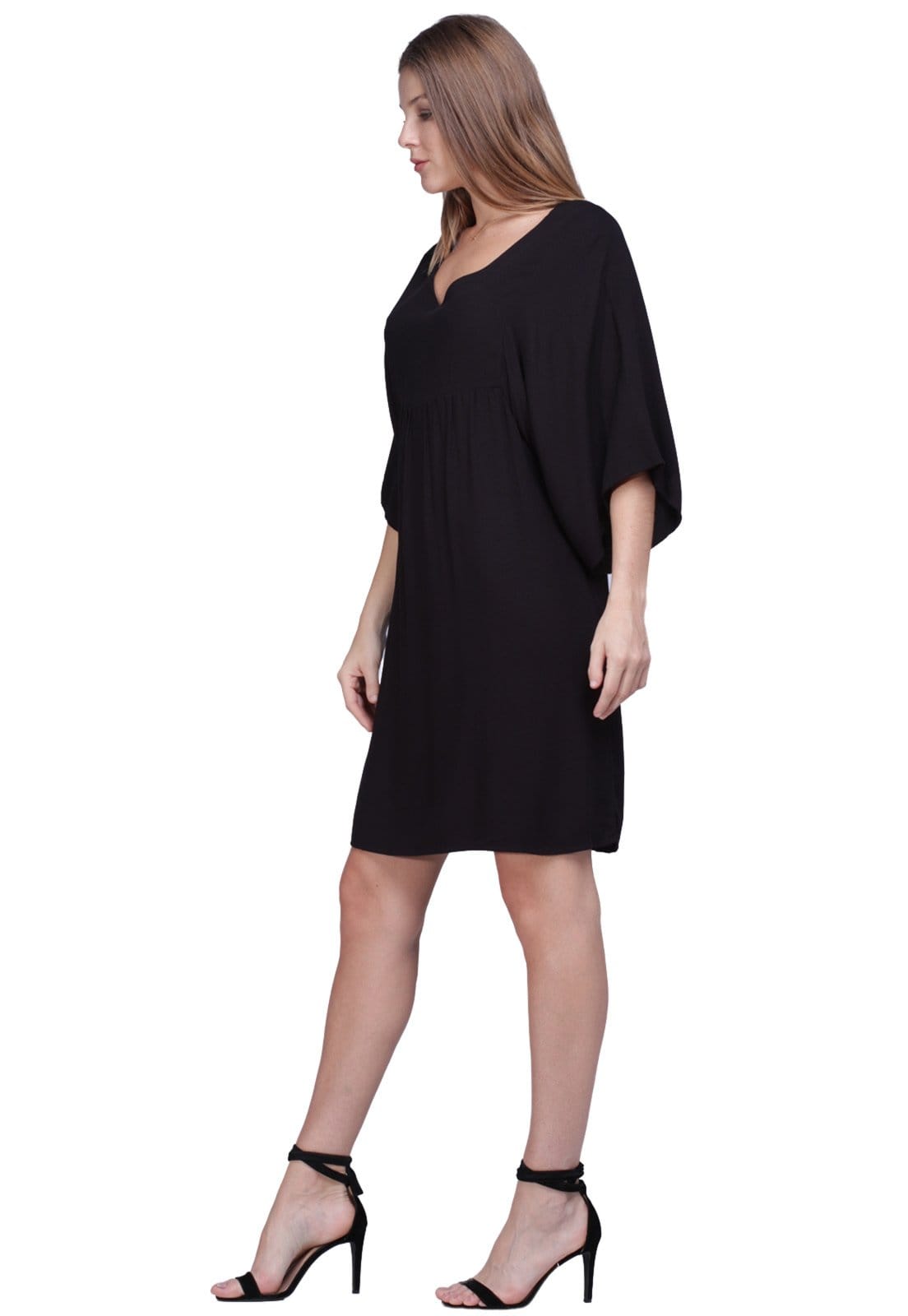 Vista 2 Vestido Curto Amazonia Vital Bata Amazonia Vital preto