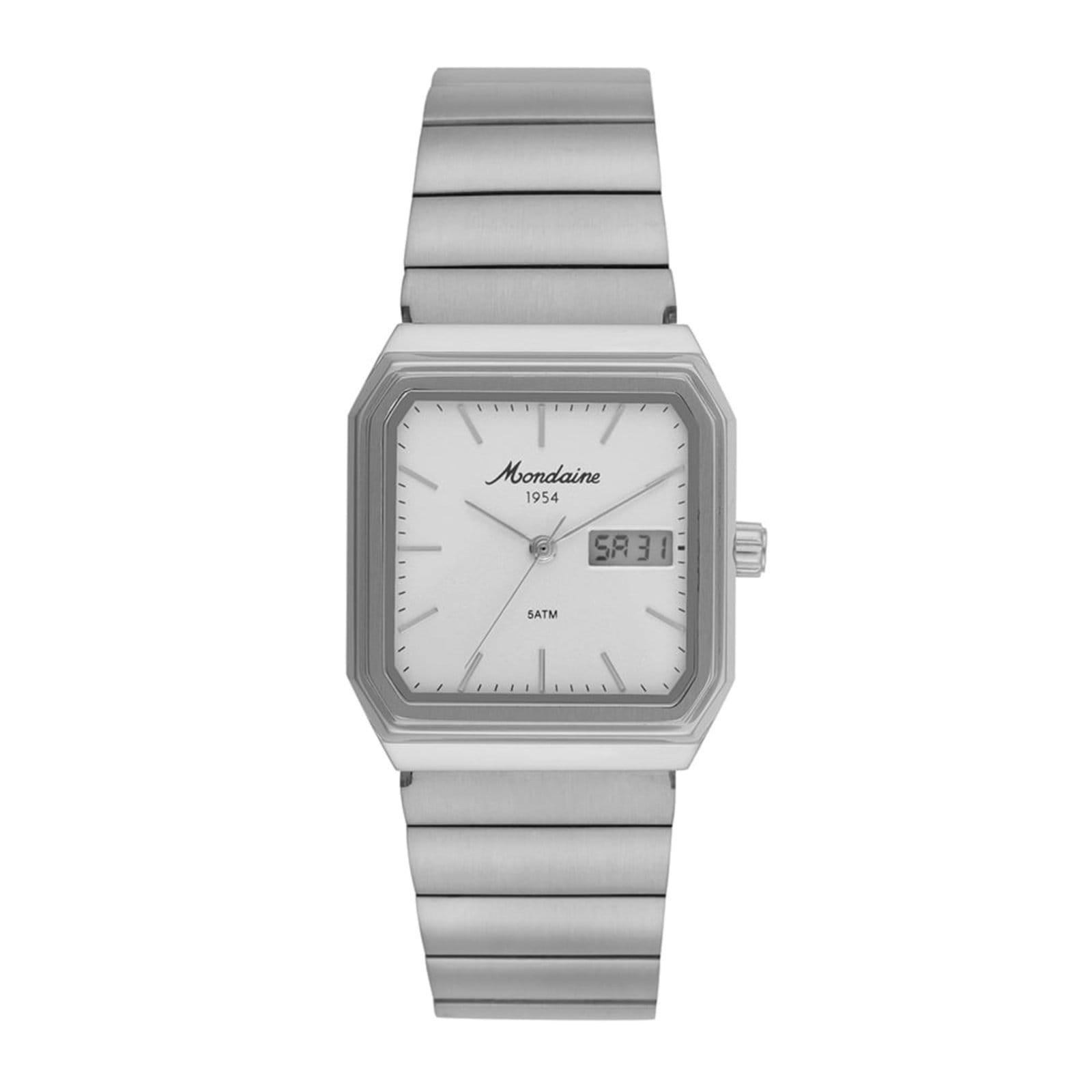 Relógio Masculino Mondaine Quadrado Anadigi Vintage