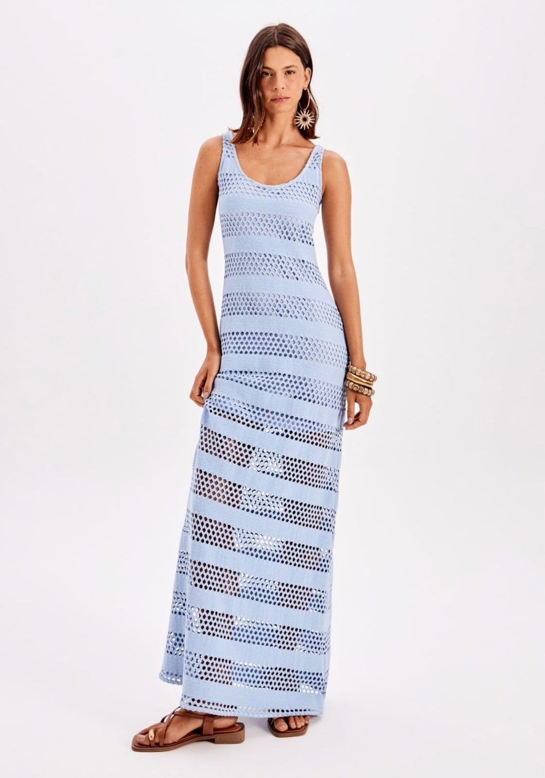 Vestido Super Midi De Alças