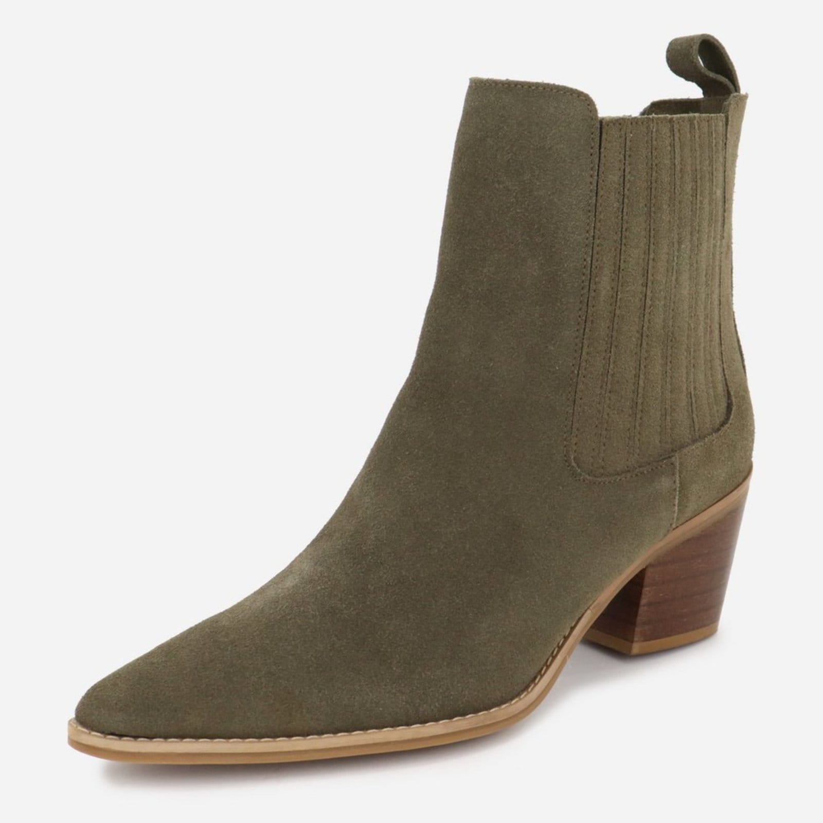 Bota Maria Paua Store Chelsea Country Feminina Em Couro Cano Curto Salto
