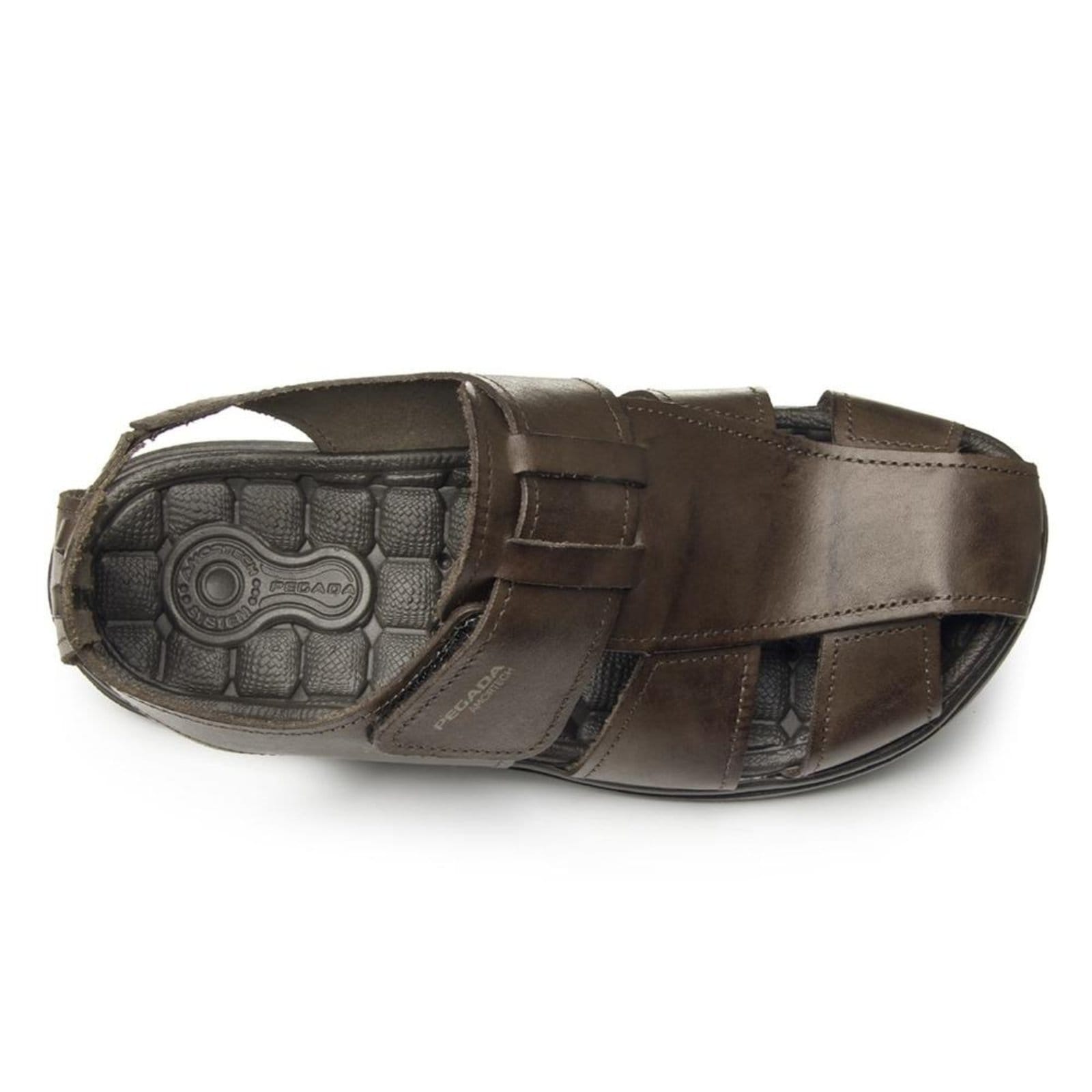 Vista 2 Sandália Pegada Masculina Couro 131287 PEGADA marrom