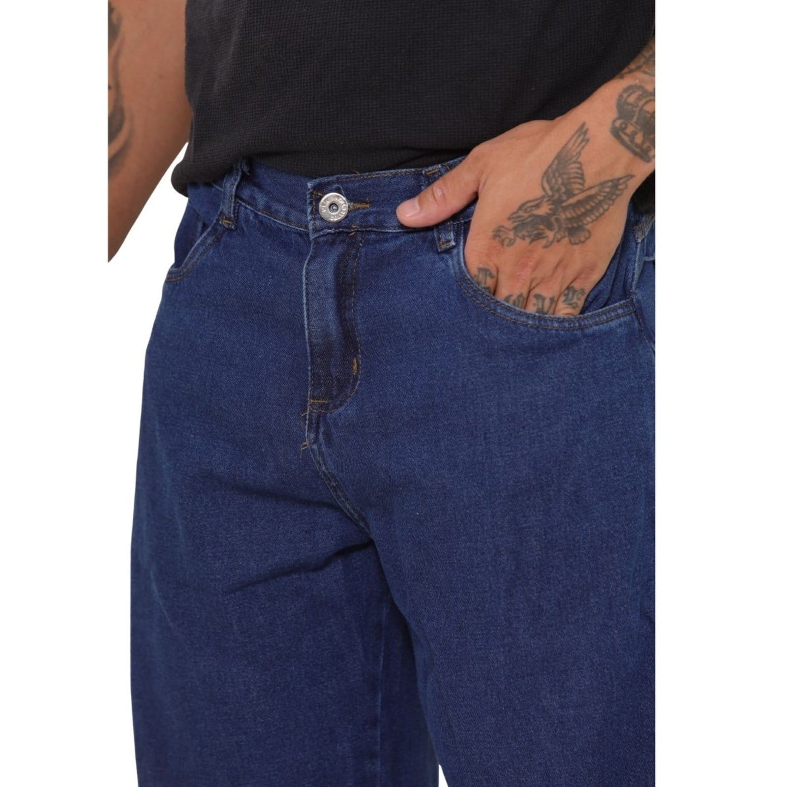 Vista 2 Jorts Masculino Jeans Escuro Jeans Loka azul