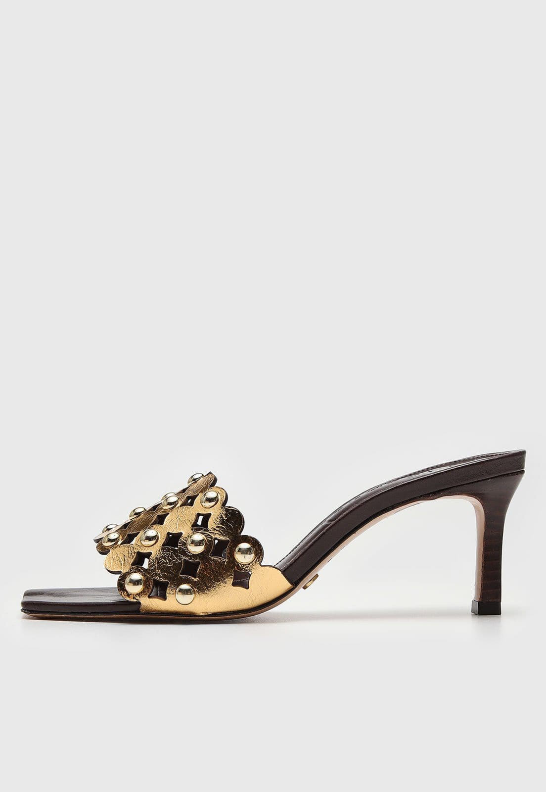 Sandália Vicenza Metalizada Dourada