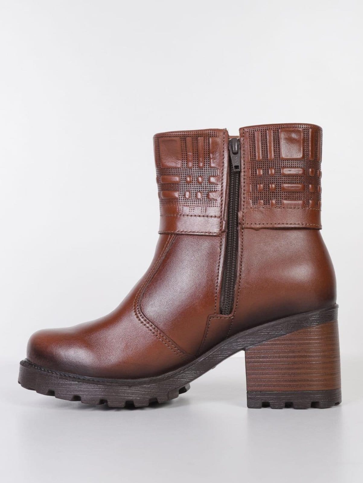 Vista 2 Bota Cano Curto Levels Pegada Feminina PEGADA marrom