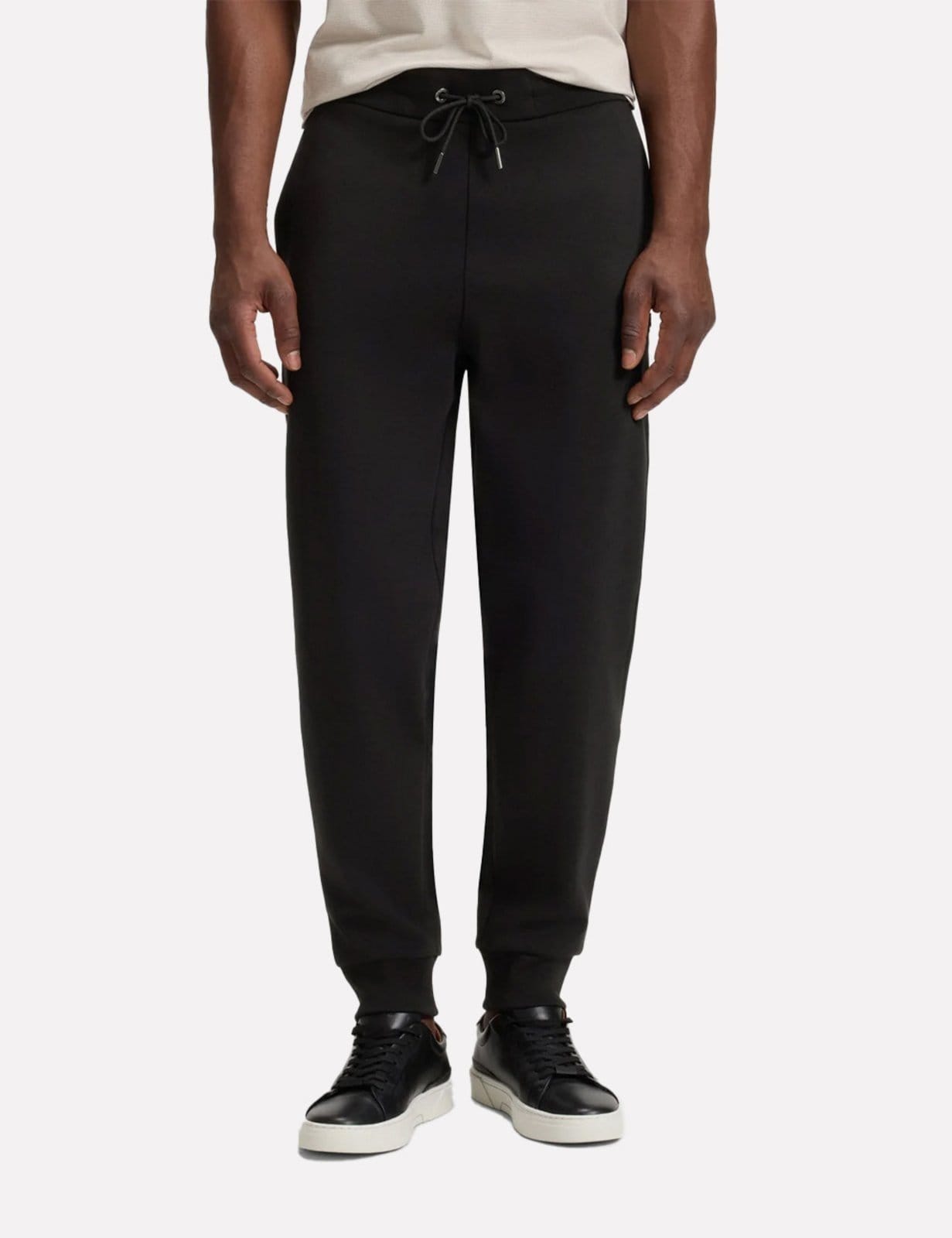 Vista principal Calça Hugo Boss Masculina Moletom Regular C-Locsin 01 Preta Hugo Boss preto