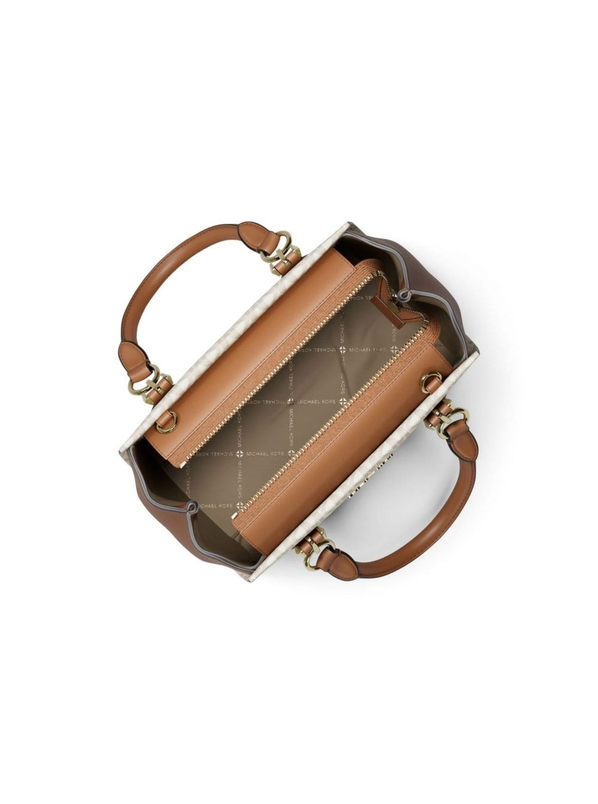 Vista 2 Bolsa Tiracolo Marilyn Pequena Em Logo 35F5G6AM1B150 Michael Kors branco