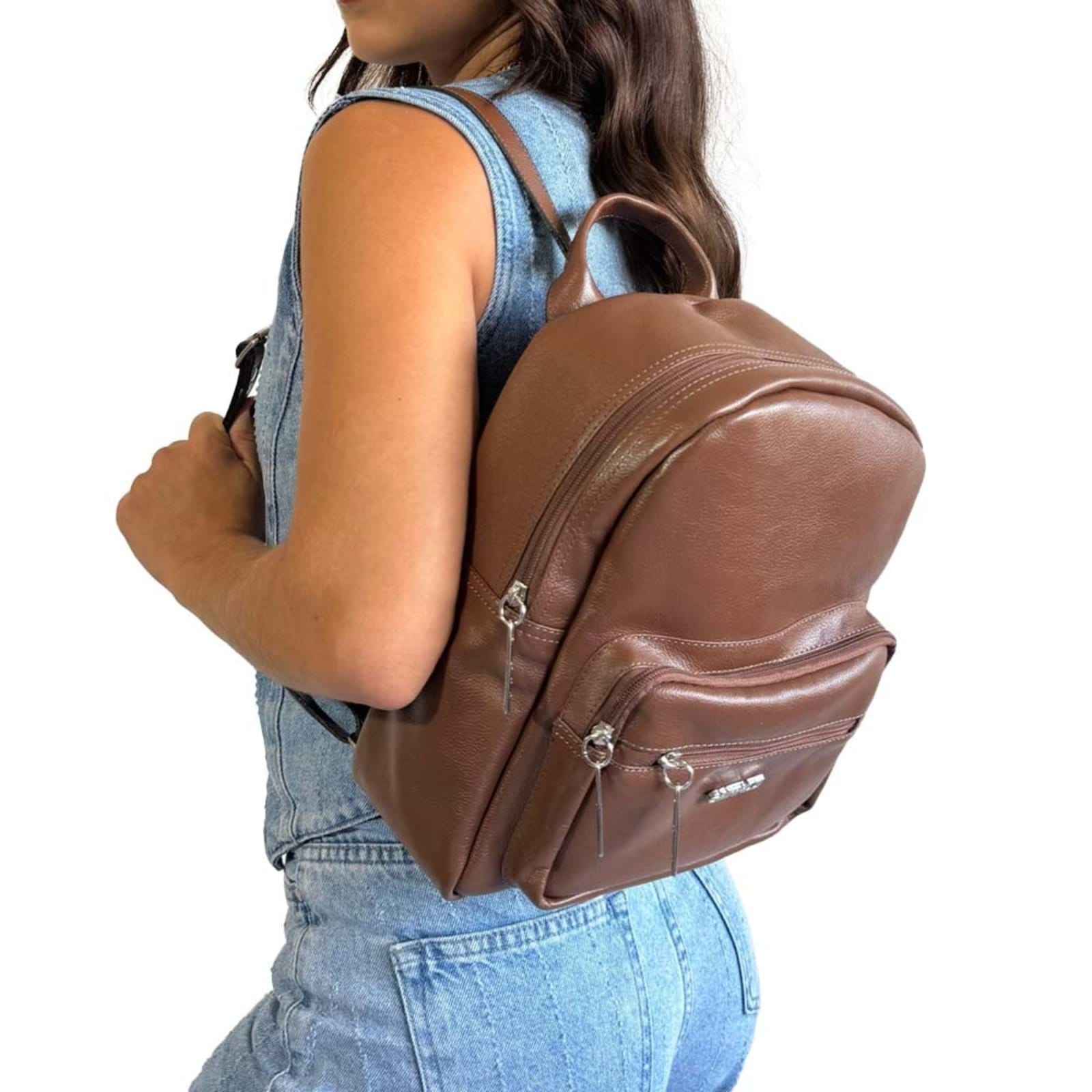 Mochila de Couro Griffazzi Marrom - 2