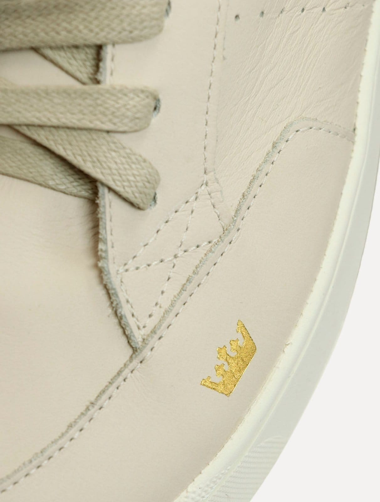 Vista 2 Tênis Osklen Masculino Couro Soho Cap Carmim Areia Osklen bege