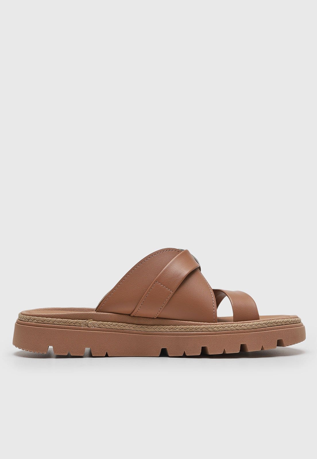 Vista 2 Rasteira Feminina Moleca Tiras Largas MOLECA nude