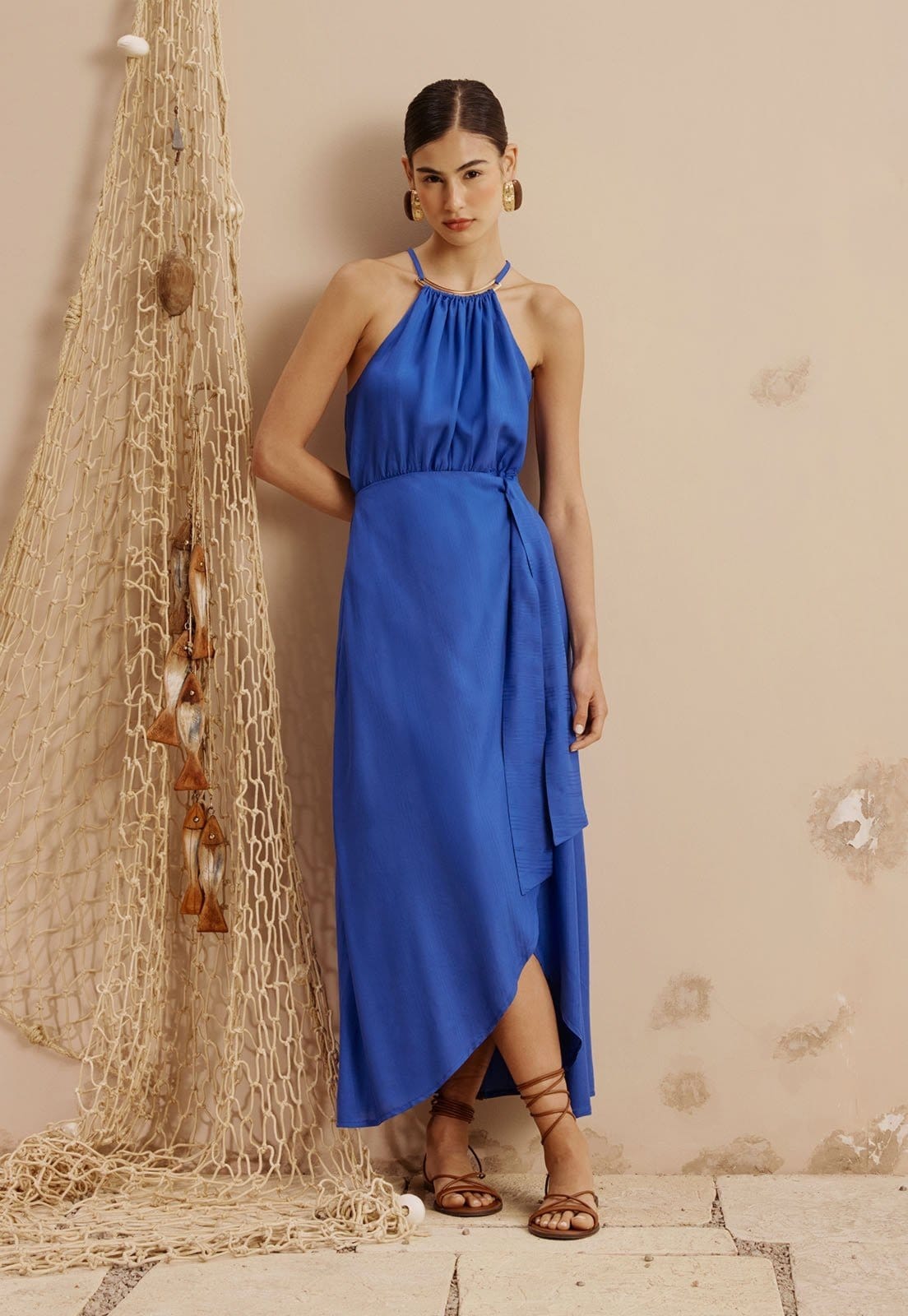 Vestido Midi Cachecouer Detalhe Aviamento