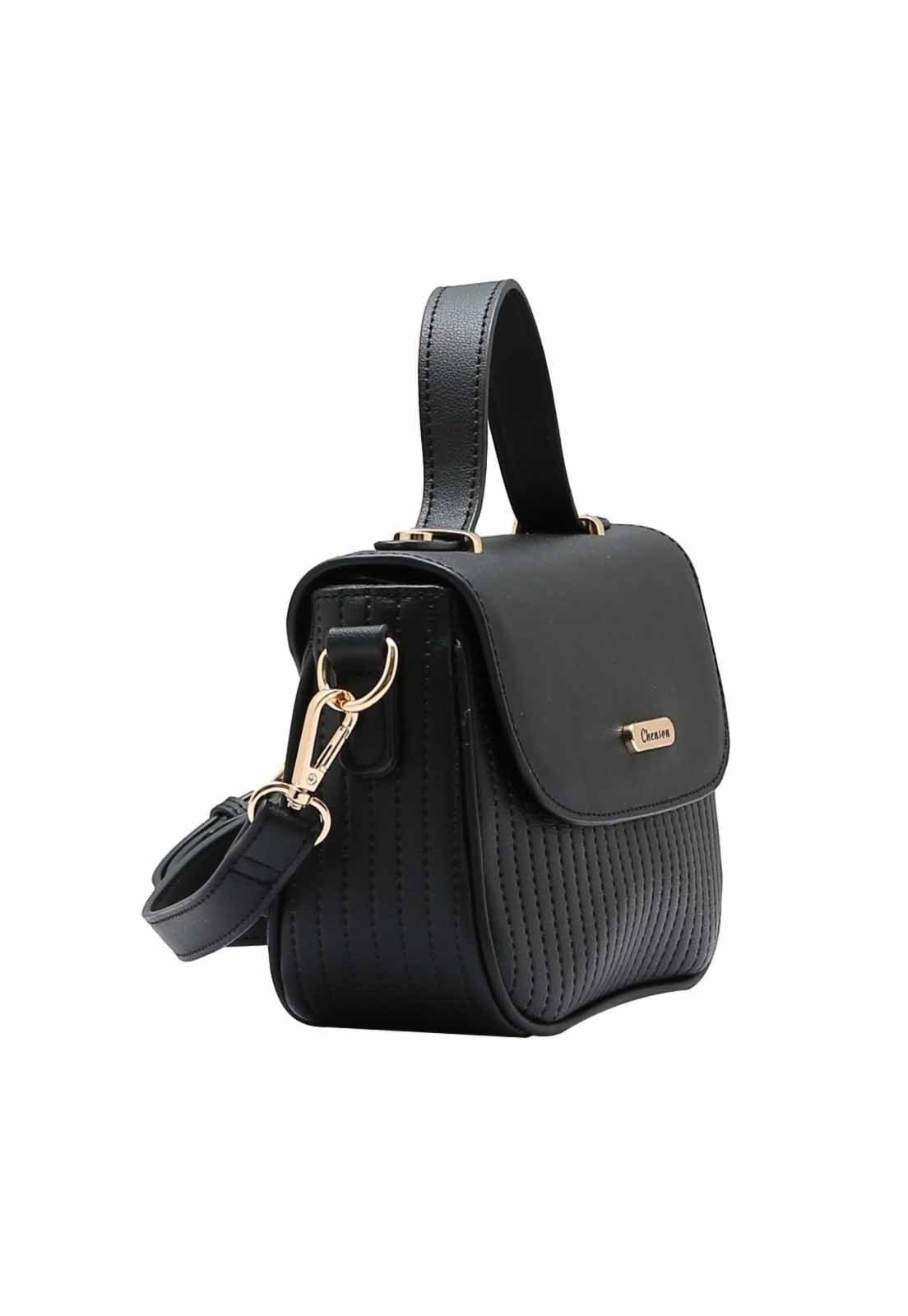 Vista 2 Bolsa Feminina Chenson Original Textura Minimalista Mão 3484899 Chenson rosa