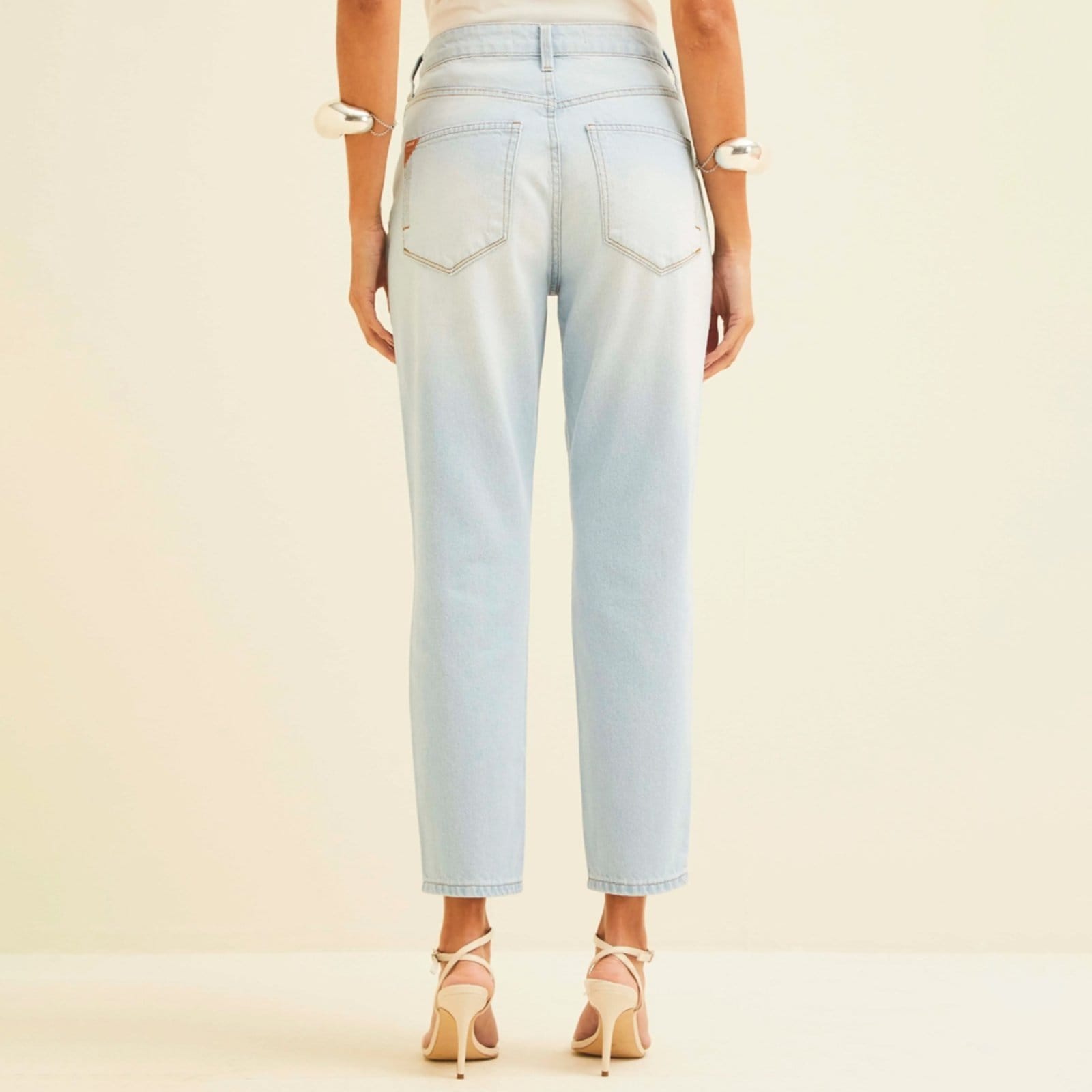 Vista 2 Calça Jeans Forum Lola Bright Ve26 Feminino Forum azul