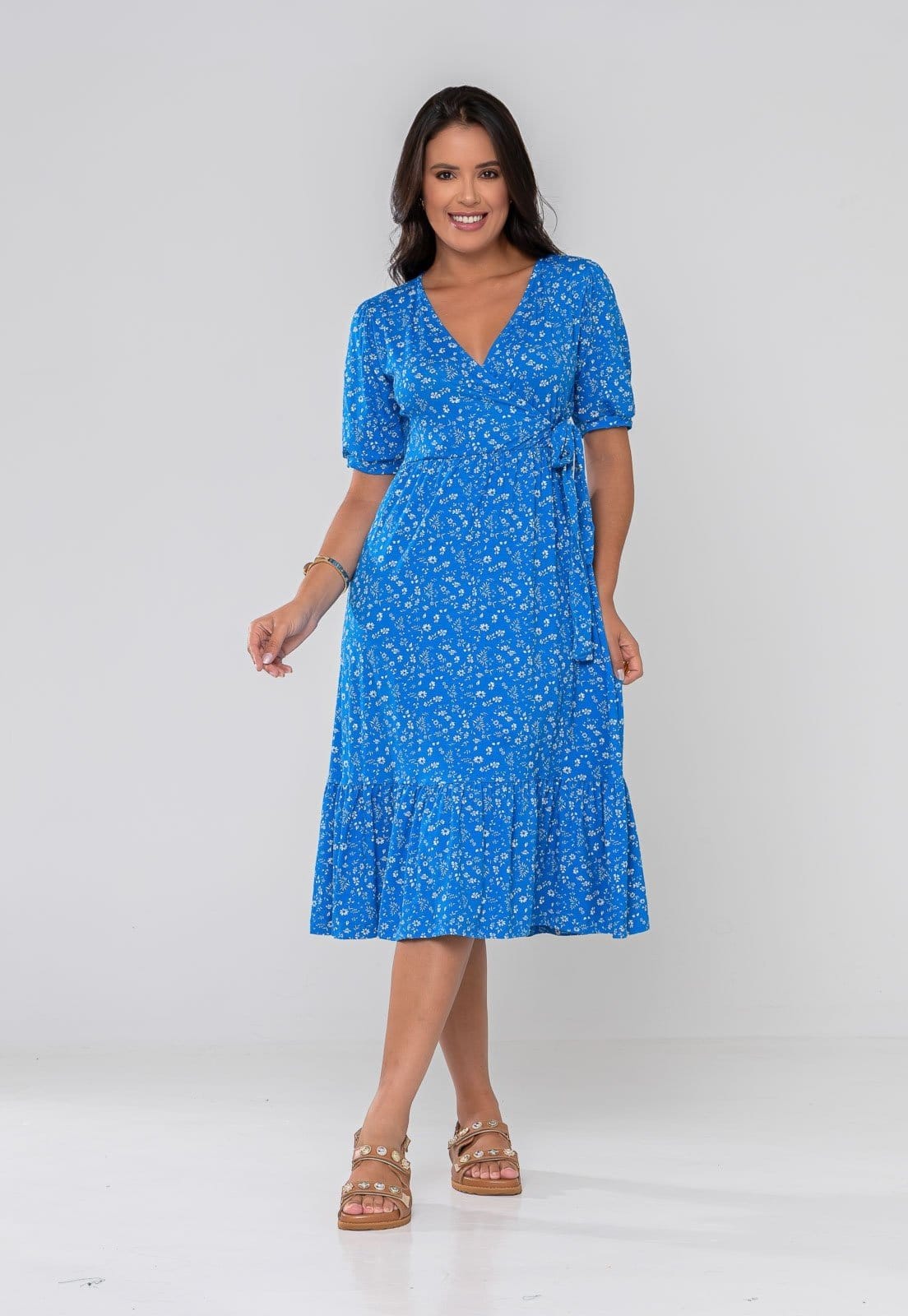 Vestido Aura Manuela Floral Delicado