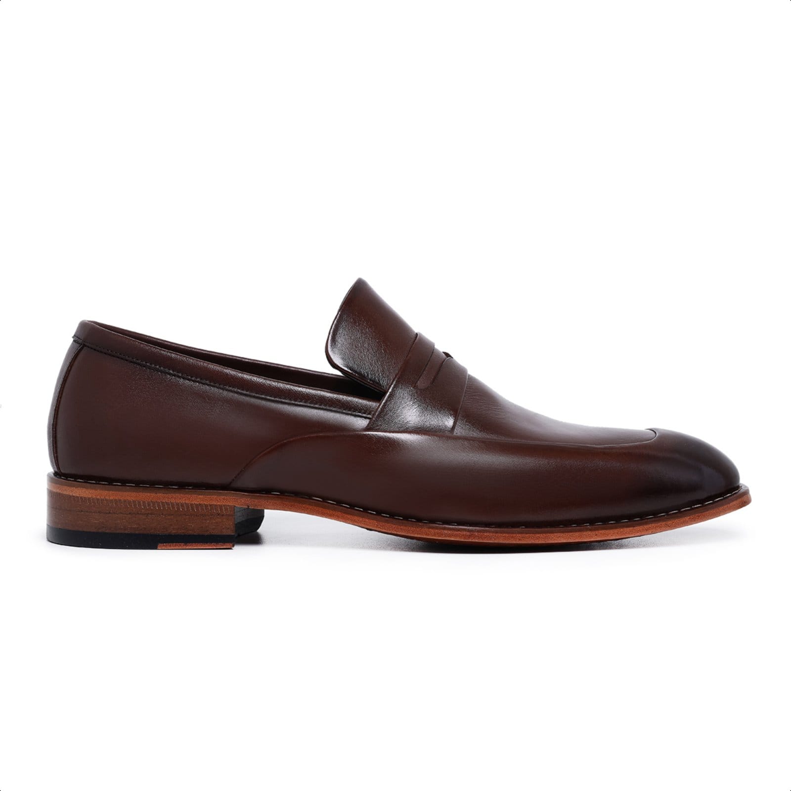 Sapato Loafer Social Desert em Couro Paulo Vieira Homem cor Tabaco