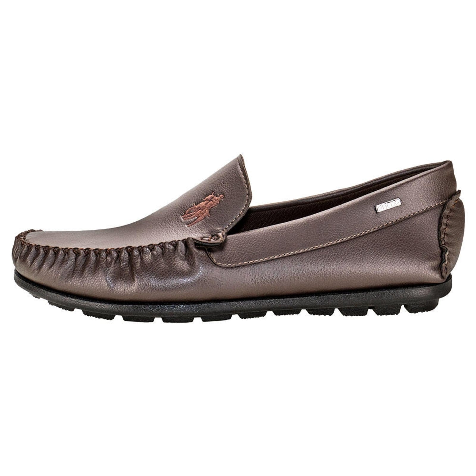 Vista 2 Mocassim Masculino Polo Start Ps975 0590975 POLO START café