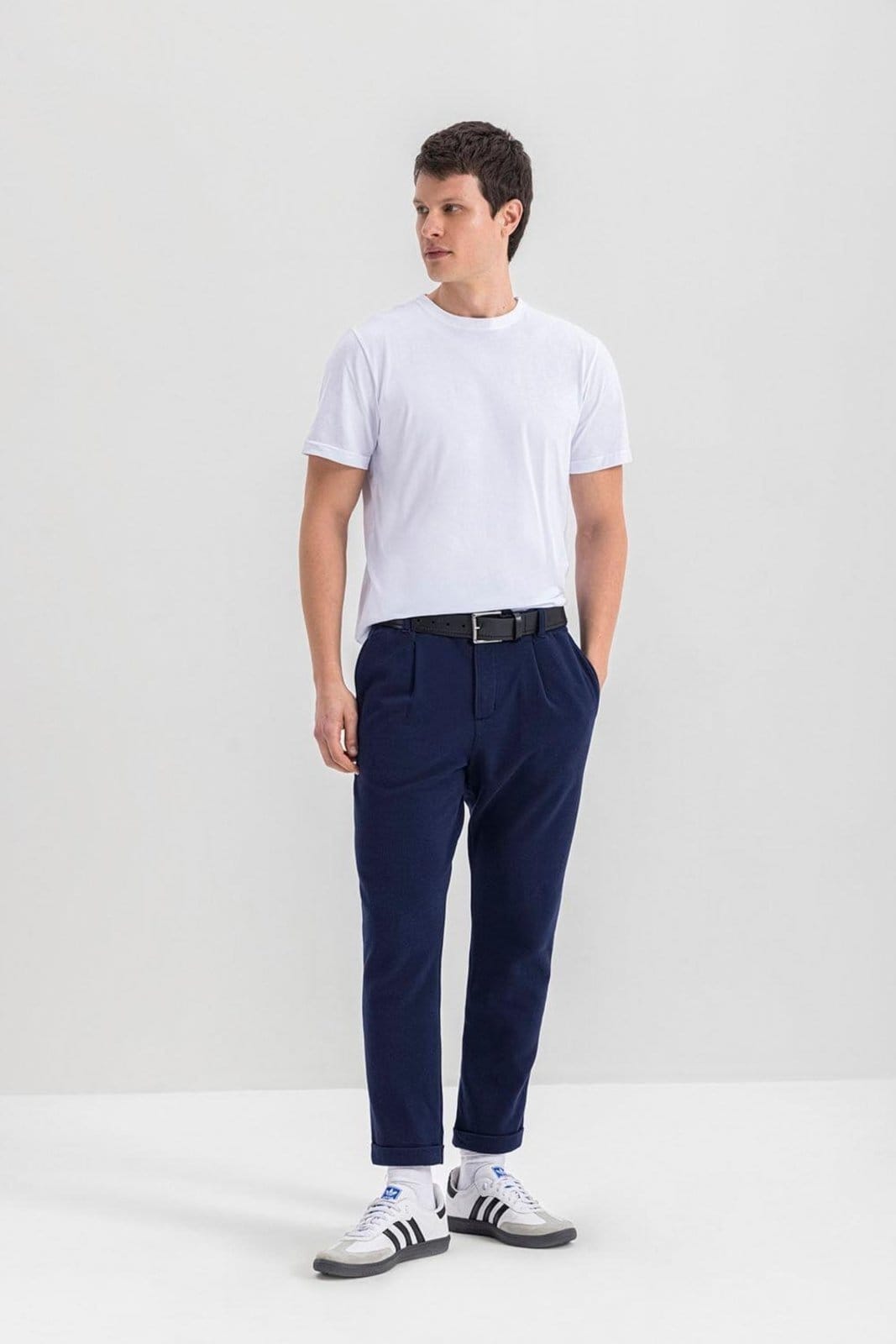 Calça masculina em piquet Essendi