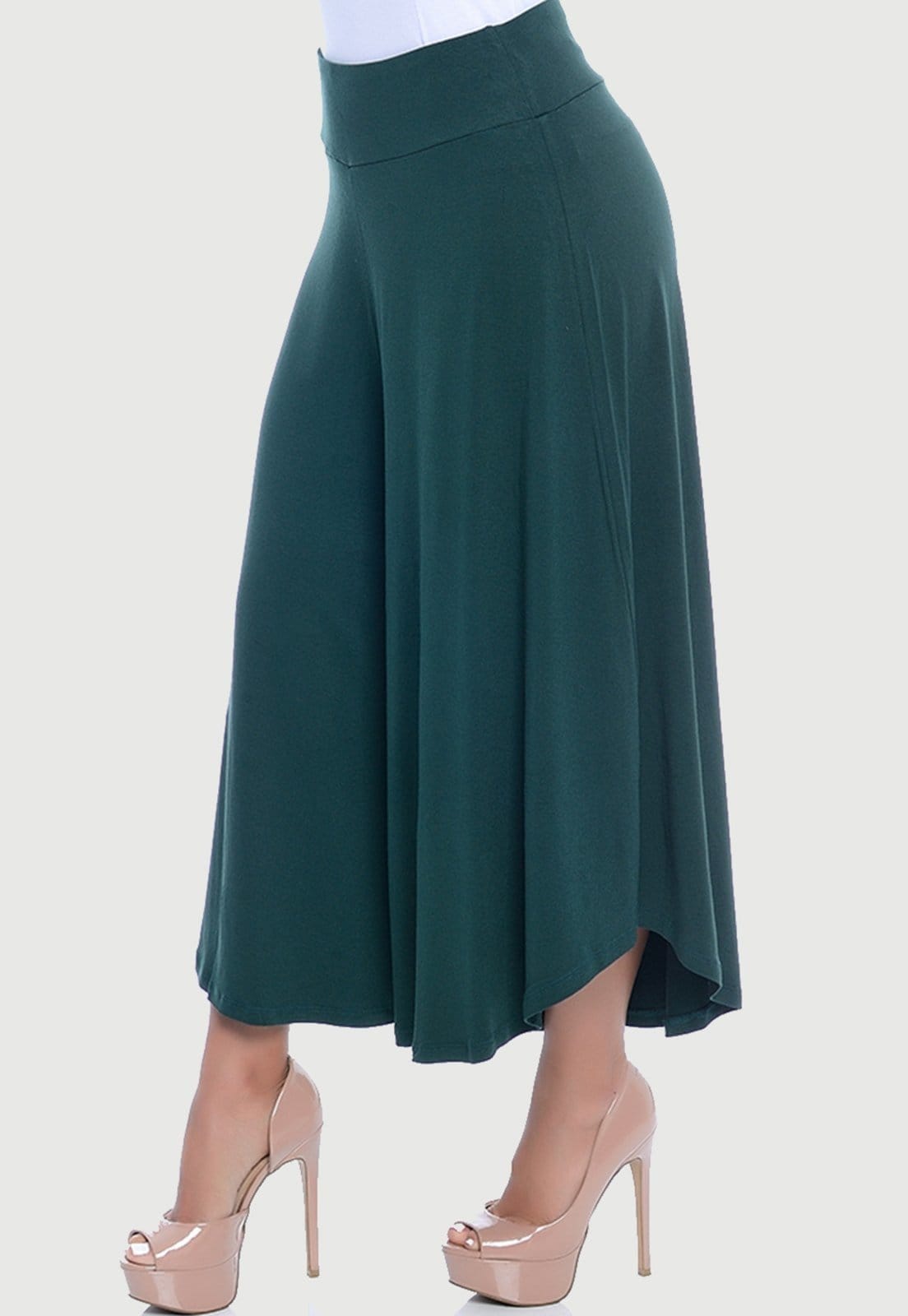 Vista 2 Calça Pantacourt com Cós B'Bonnie Noemi Musgo BBonnie verde