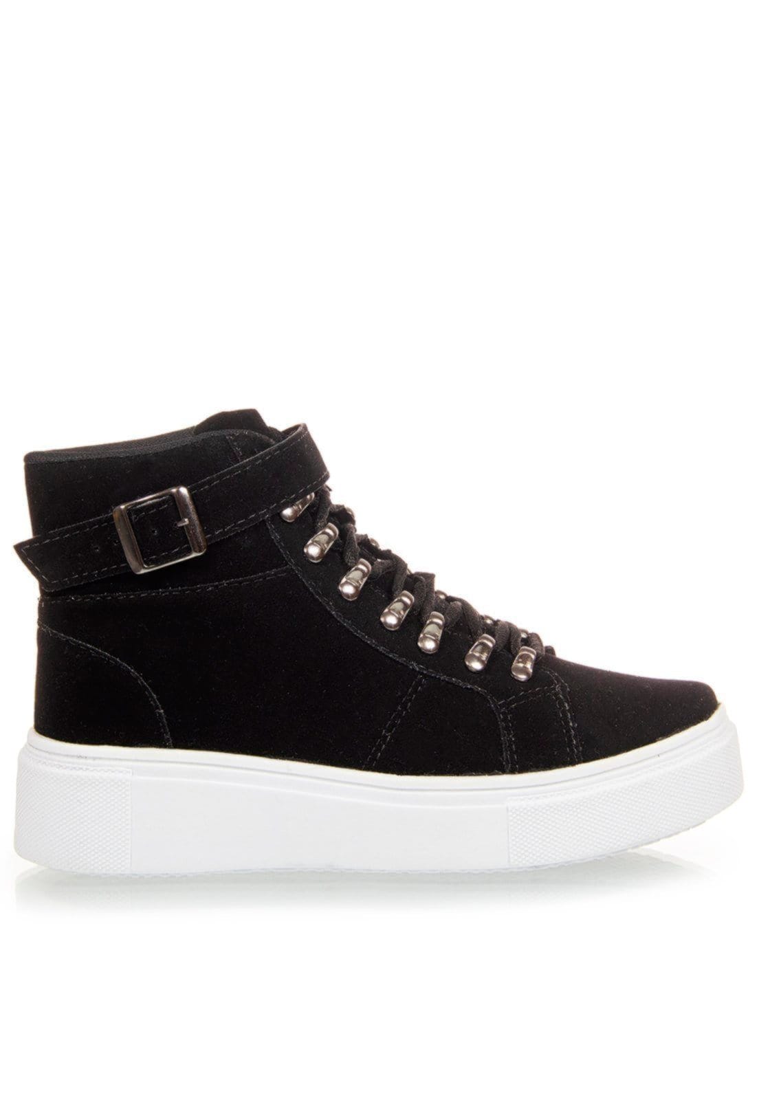 Tênis Botinha Casual Salook Solado Branco