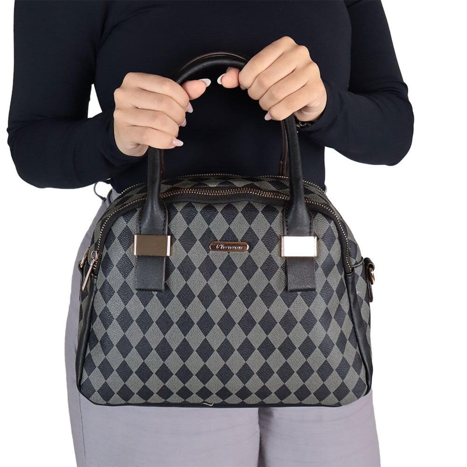 Vista 2 Bolsa Feminina Chenson Cg84853 1824853 Chenson preto
