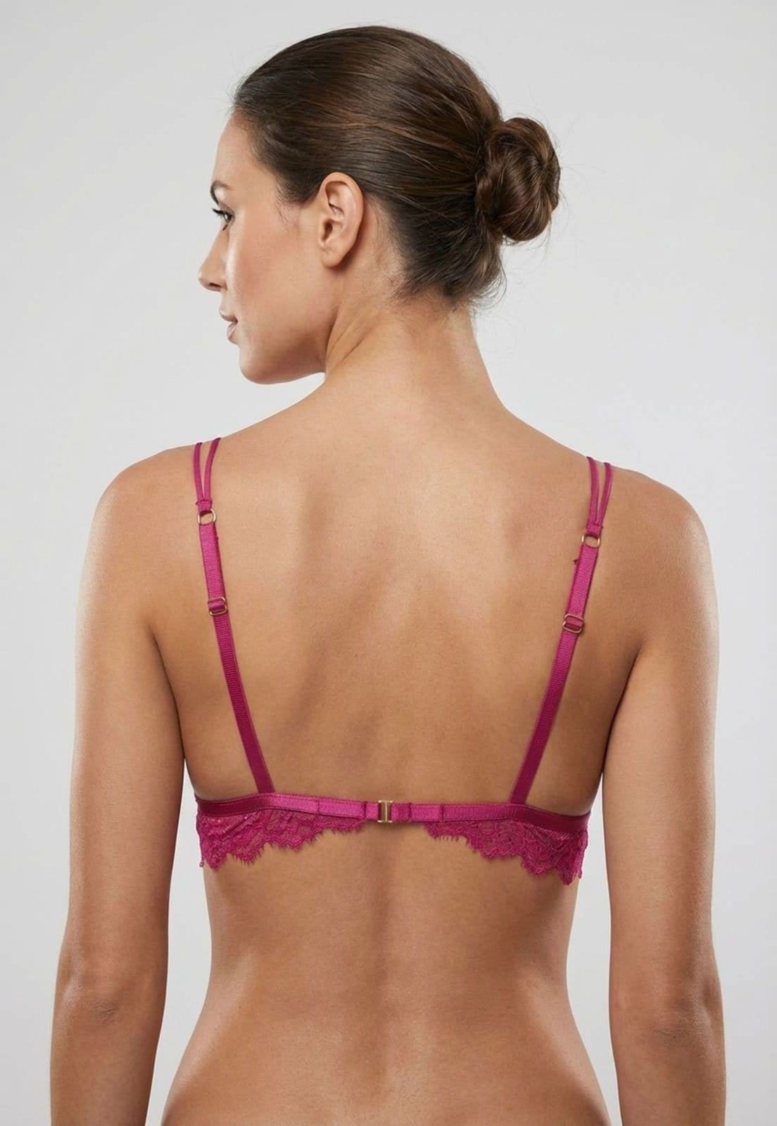 Vista 2 Sutiã Feminino Hope Triângulo Sem Bojo Renda Hope rosa