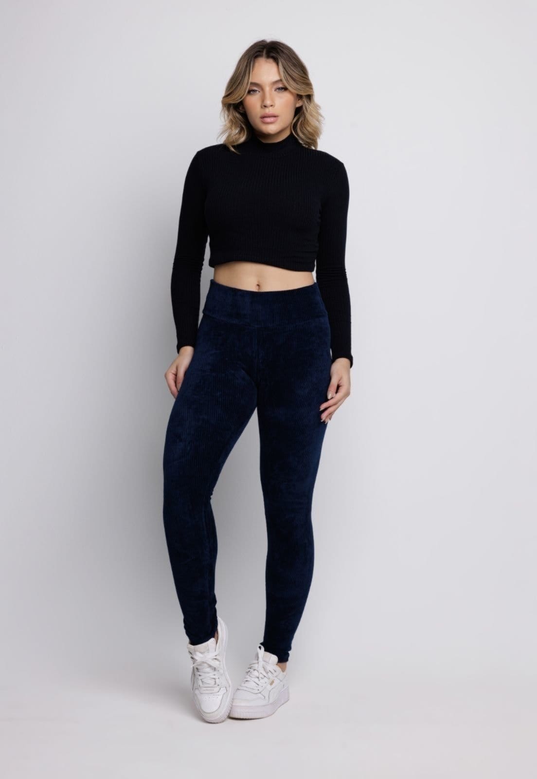 Calça Legging Vekyo Veludo Cotelê