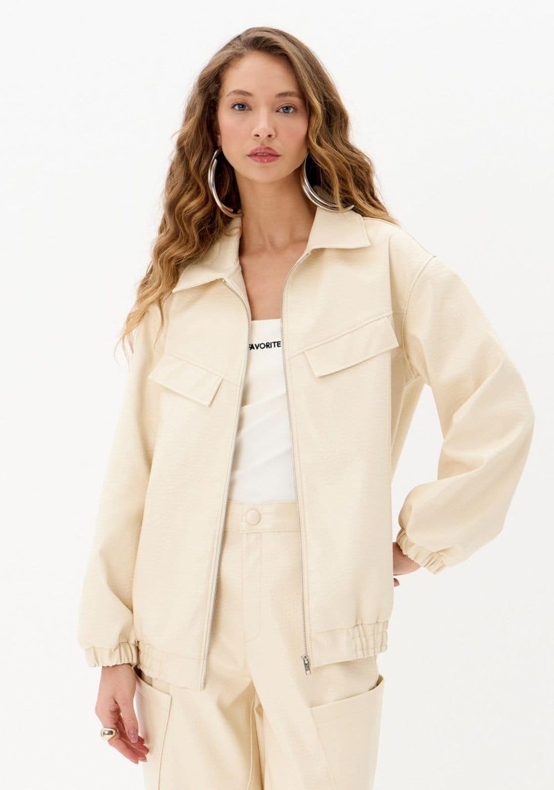 Jaqueta Oversized PU