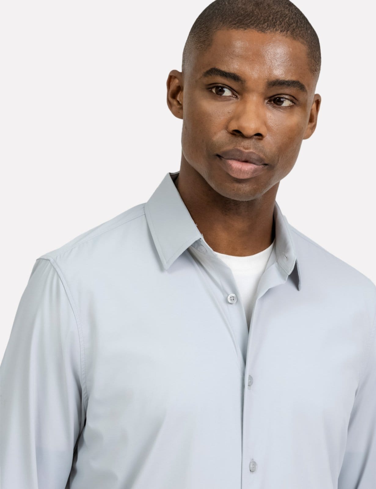 Vista 2 Camisa K&J Black Regular CS24301 ML Cinza King E Joe cinza black