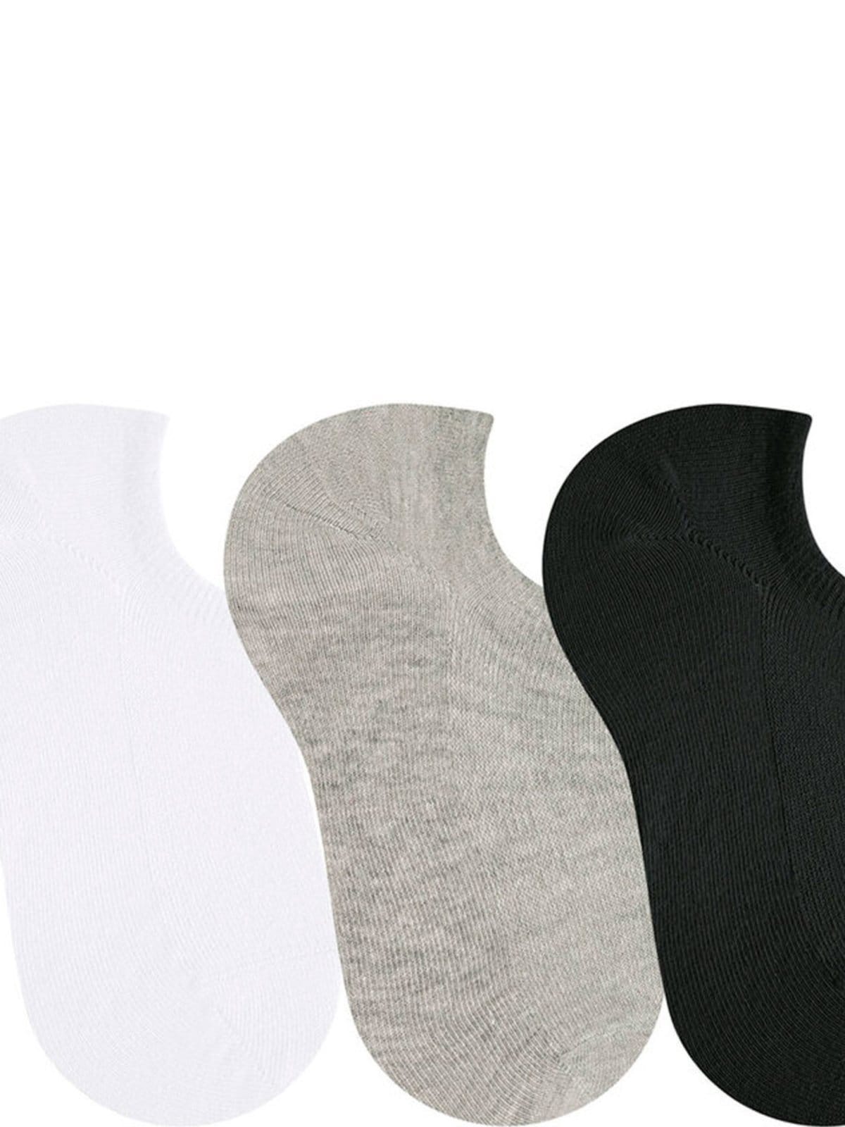 Vista 2 Kit com 3 Meias Selene 7730-001 Preto SELENE branco