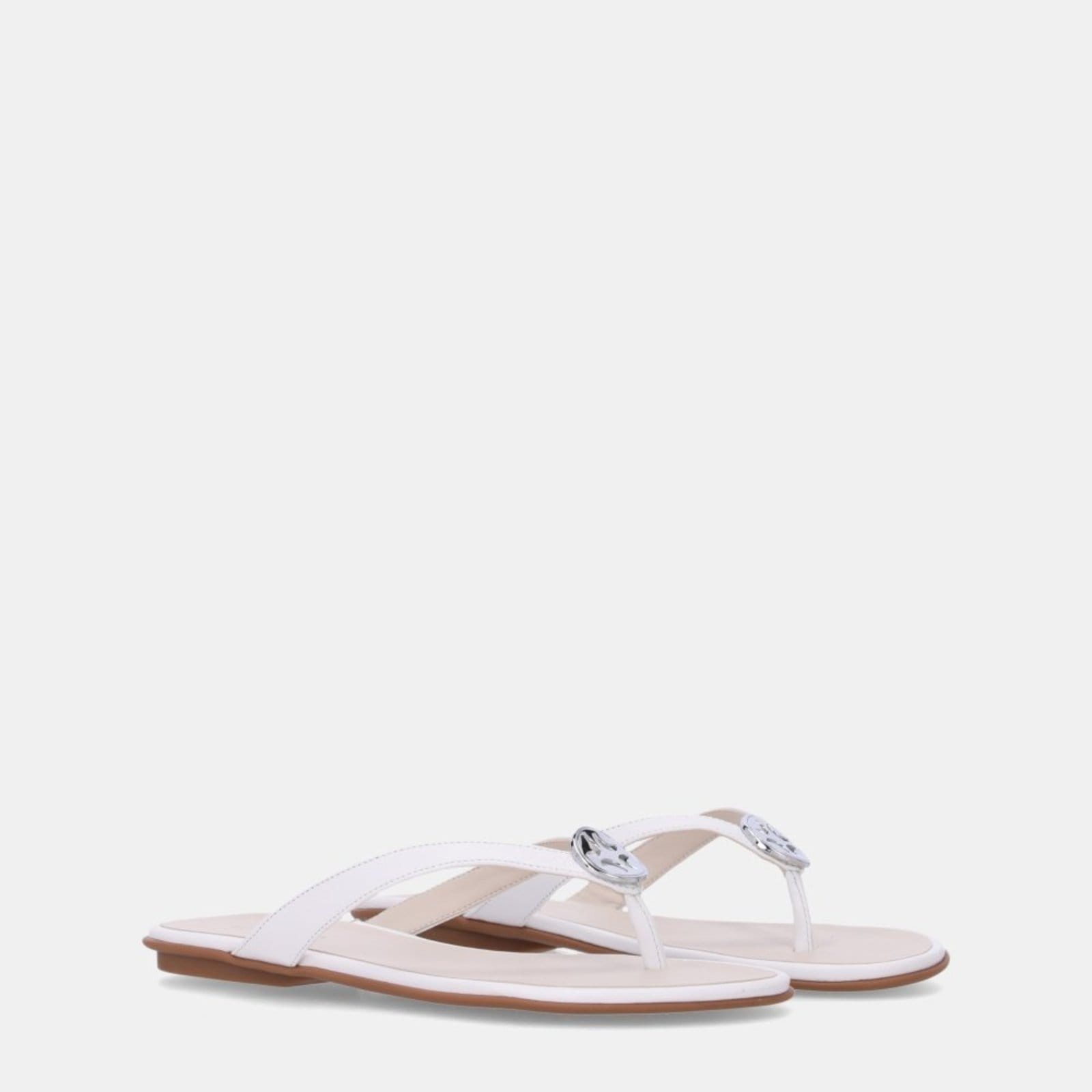 Vista 2 Chinelo Couro Luz da Lua - 52210070 Luz Da Lua Luz Da Lua branco