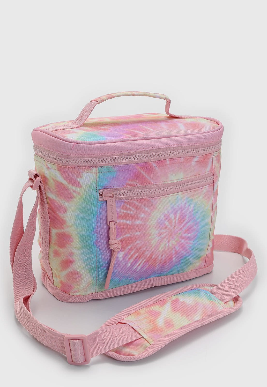 Vista 2 Bolsa Feminina FARM FaroFa Tie Dye FARM rosa